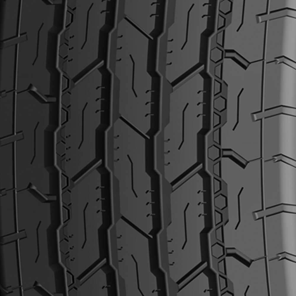 (QTY 2) ST235/80R16 Adventure ST Radial HD 129/125M LRG Black Wall Tires
