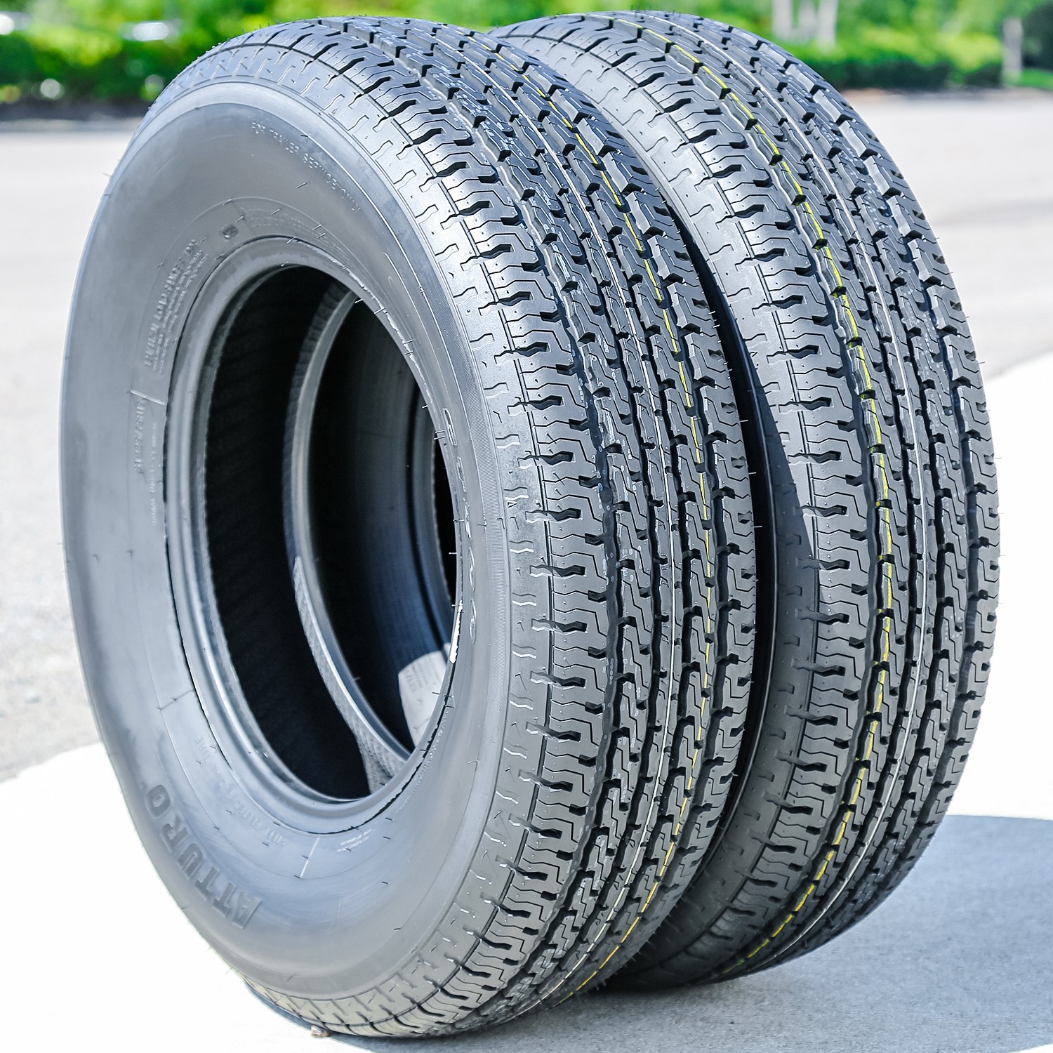 4 Tires Atturo ST300 ST 205/75R14 Load D 8 Ply Trailer
