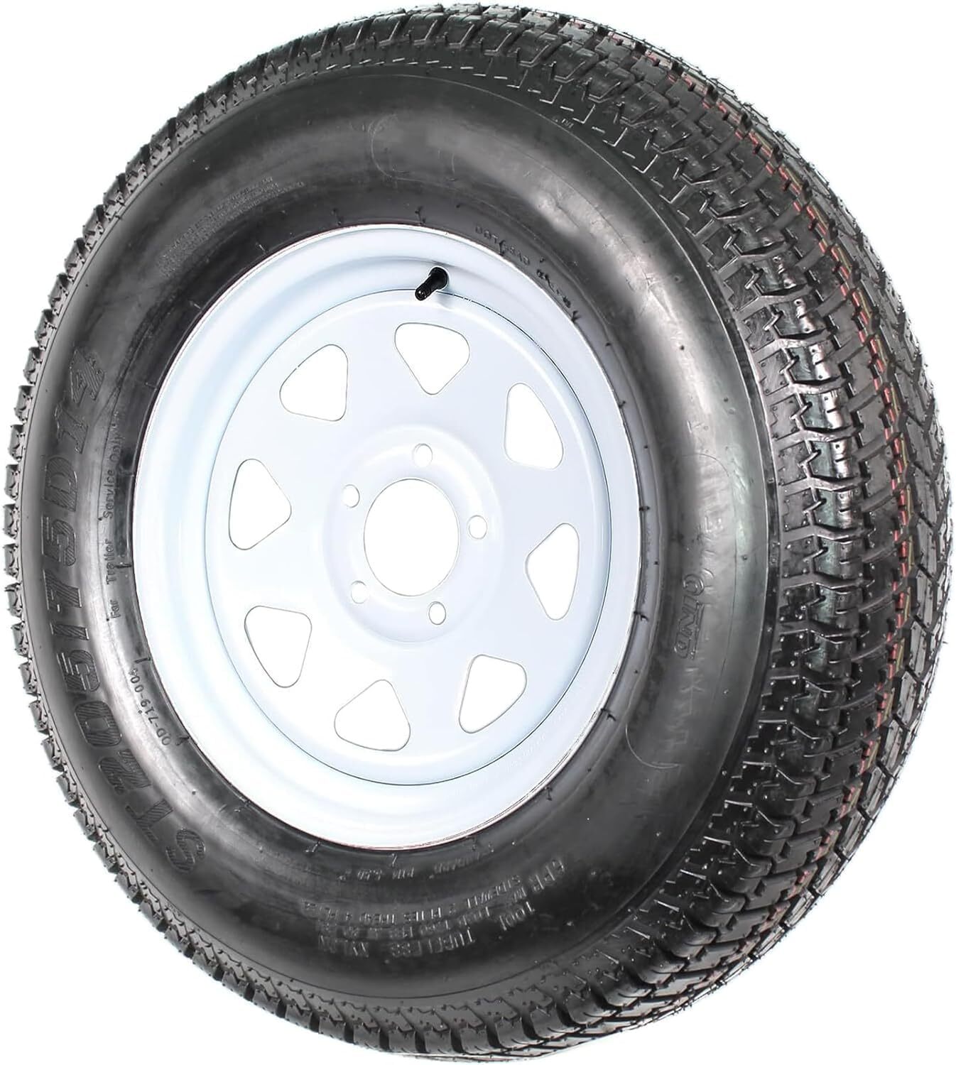 2 Pack ST205/75D14 Trailer Tires and Wheels with 14″ Rim 5 Lug on 4.5″ 205 75 14