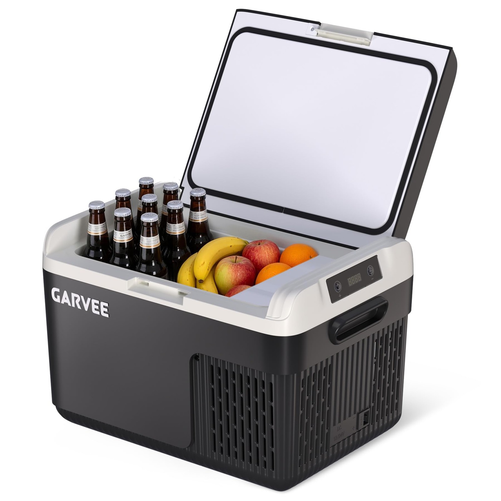 13QT Car Refrigerator Freezer 12/24V DC AC Portable Cooler -4°F for Camping