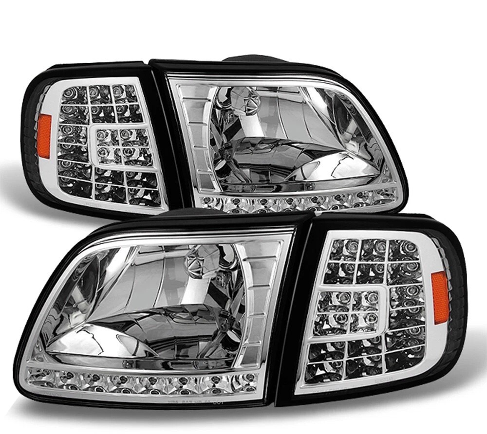 MONACO KNIGHT 2004 2005 2006 2007 LED HEADLIGHTS HEAD LIGHTS SIGNAL 4PC LAMPS RV