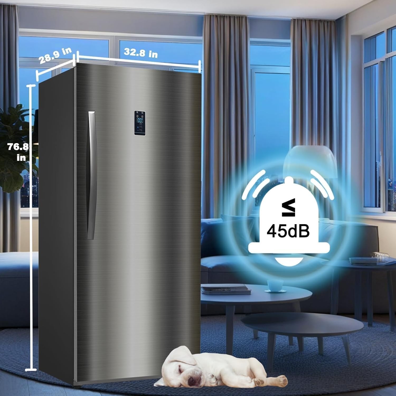 SMAD 21 cu.ft Freezer Upright Frost Free Upright Freezers with LED Display