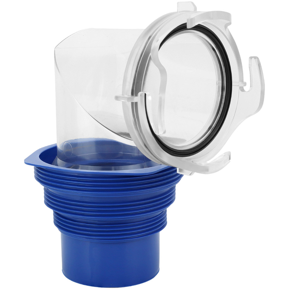 90 Degree Transparent Elbow for Camper Sewer Hose Easy Drainage Monitoring