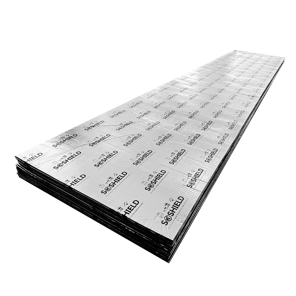 Boat Soundproofing Roll, Campervan Insulation, Foil Black Foam Mat SOShield 30mm