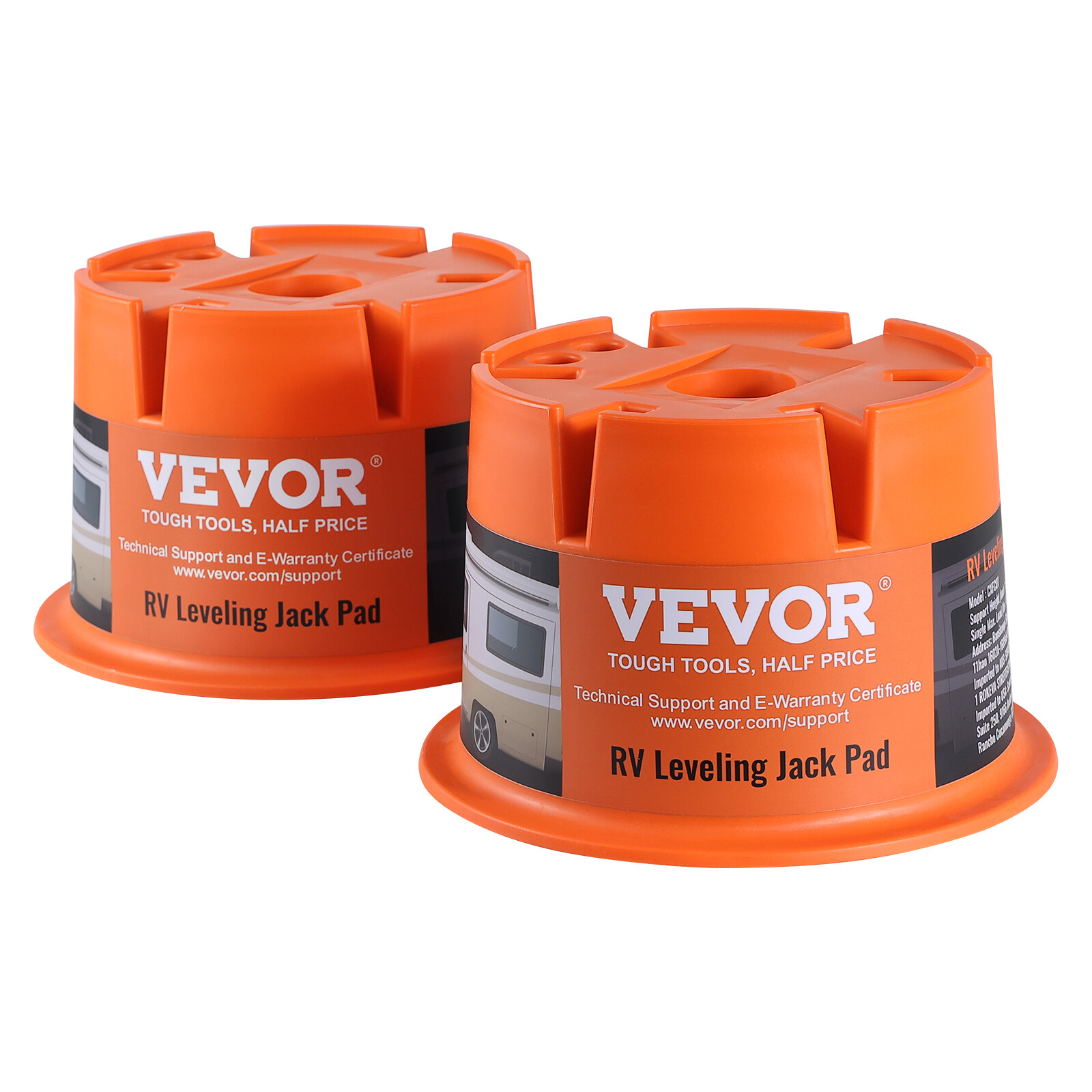 VEVOR Trailer Jack Block 2000LBS RV Travel Accessories Stabilizer Stands 2-Pack