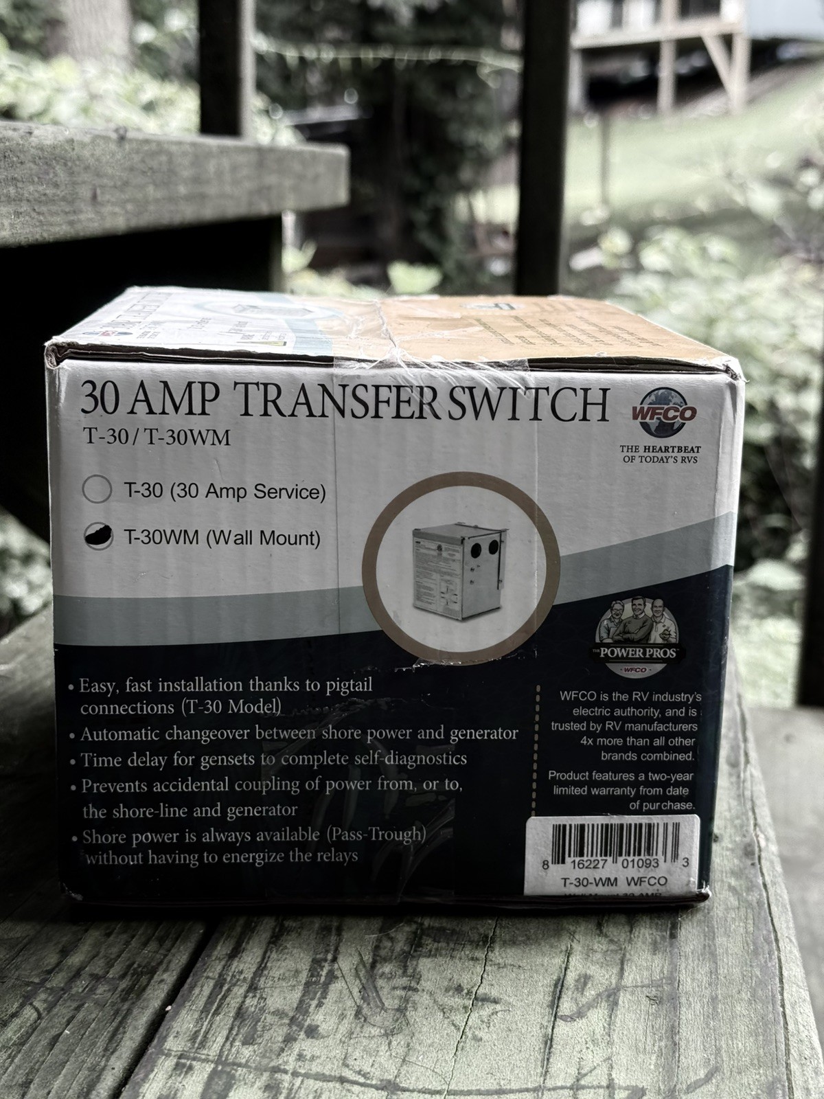 WFCO Technologies T-30-WM 30 Series® TRANSFER SWITCHES & PANELS RV