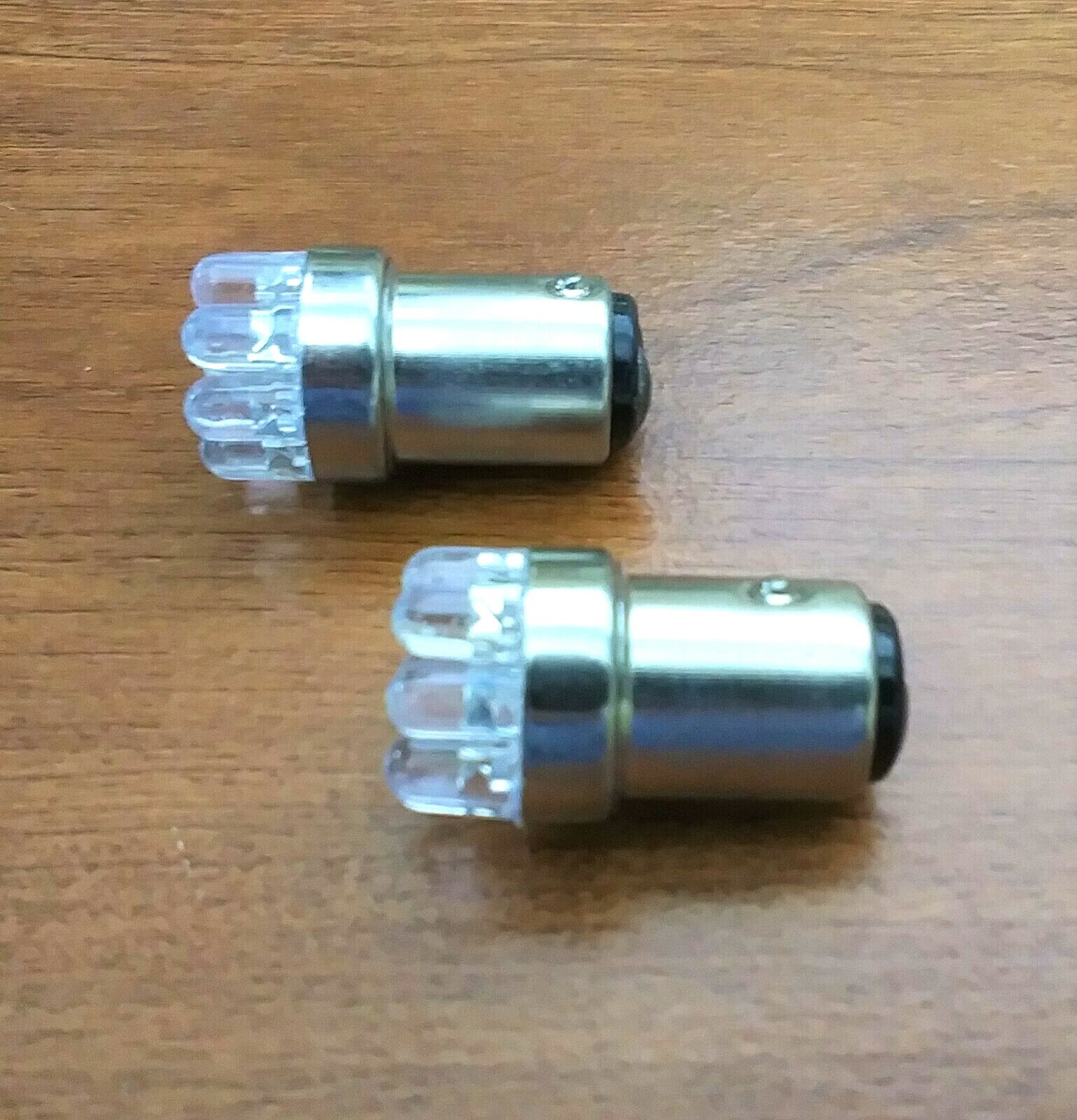 2 BBT Heavy Duty 1157 Double Filament 12 volt 9 White LED RV Light Bulbs