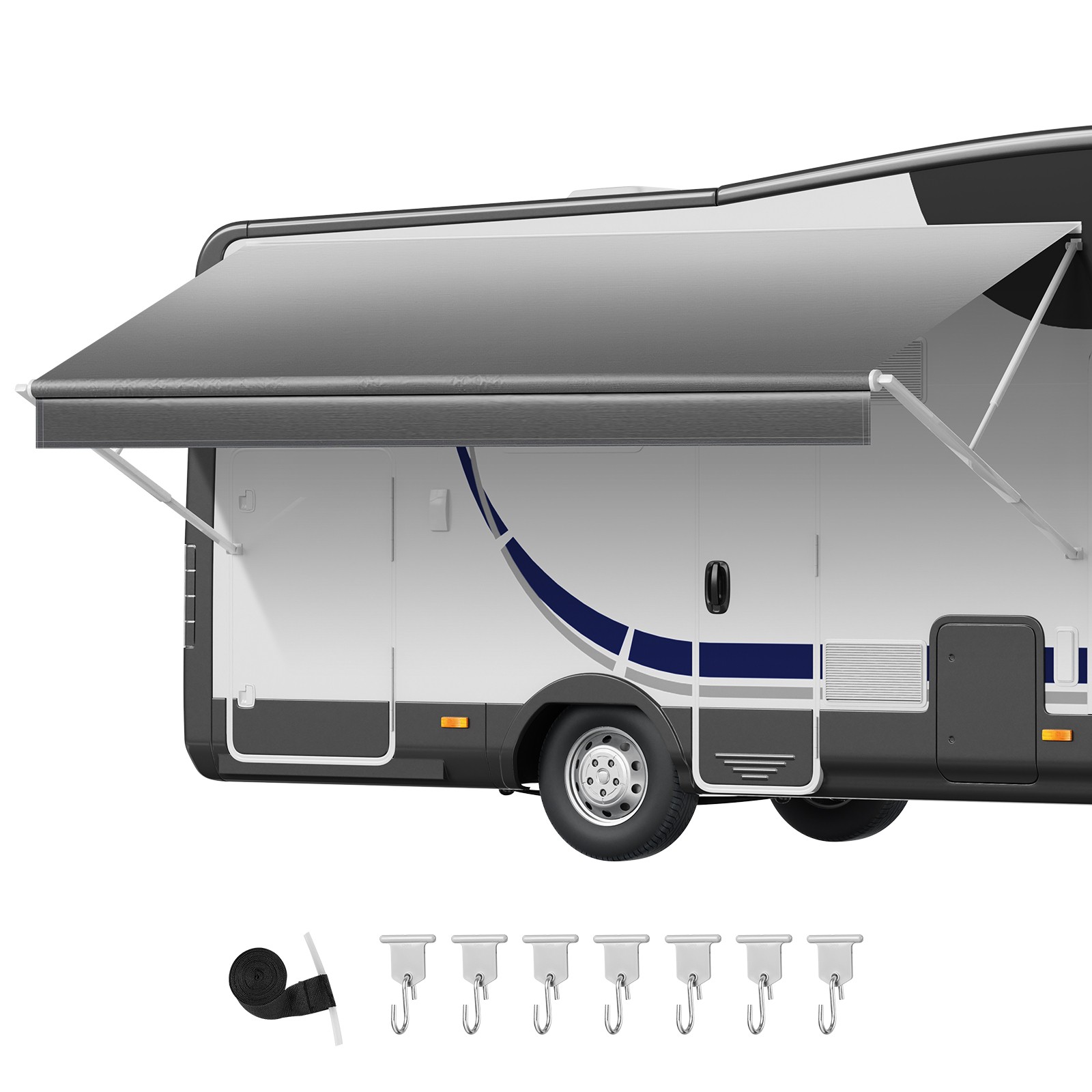 Uimoso RV Awning Fabric Replacement 15′ (Fabric 14’2″) Camper Trailer Gradient