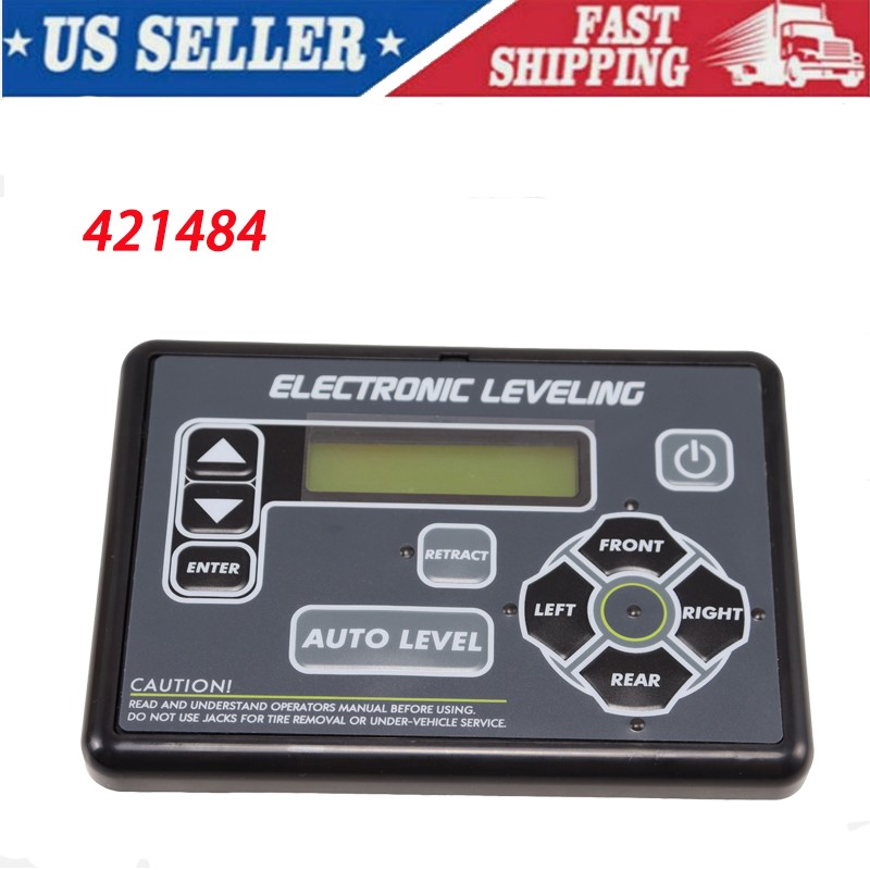 US RV Ground Control Auto-Level Touchpad 421484 w/ Button for Lippert 5th Wheel