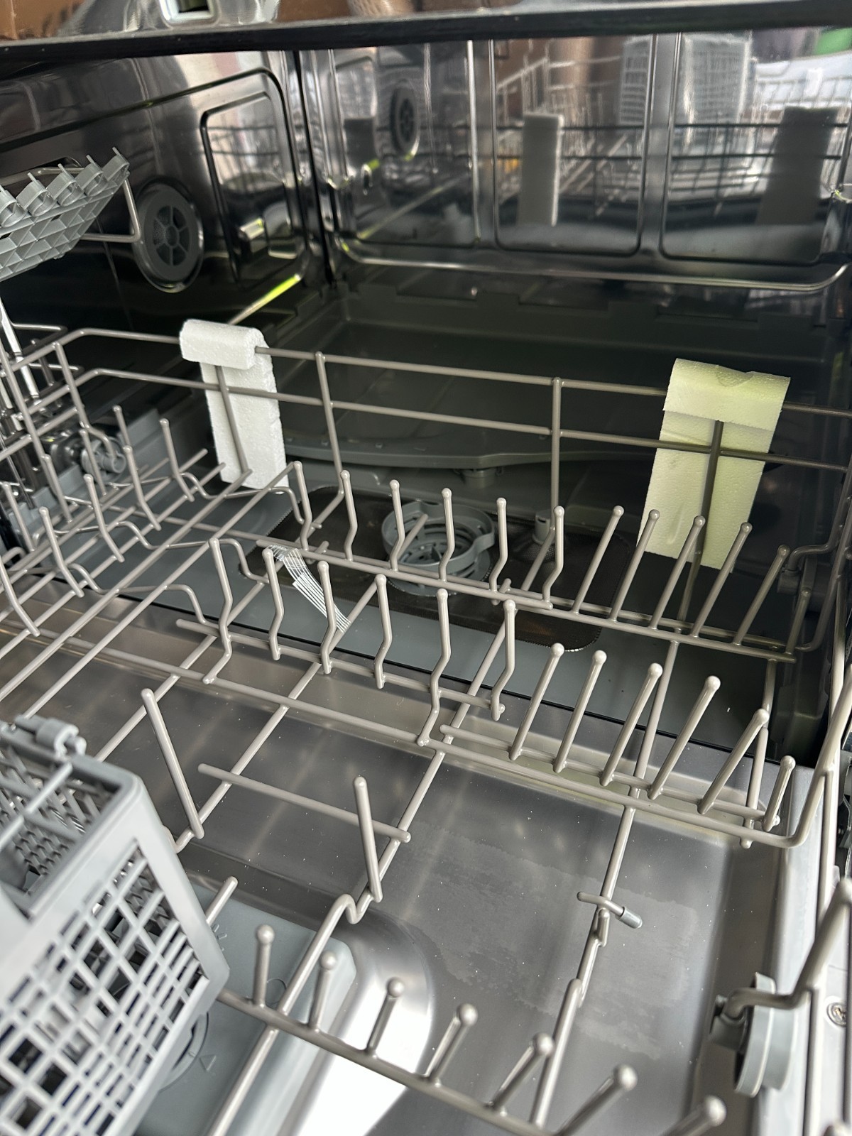 High Pointe 6 Place Compact Dishwasher Countertop RV Portable Silver LED