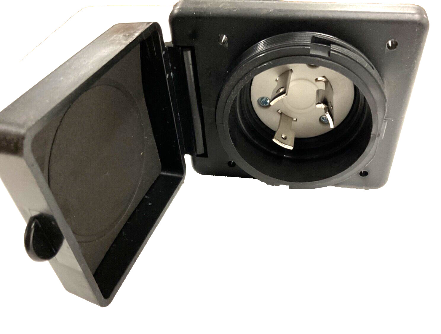 Epicord 30A 125V Power Inlet, Black EXRV060-B RV/Camper/Trailer