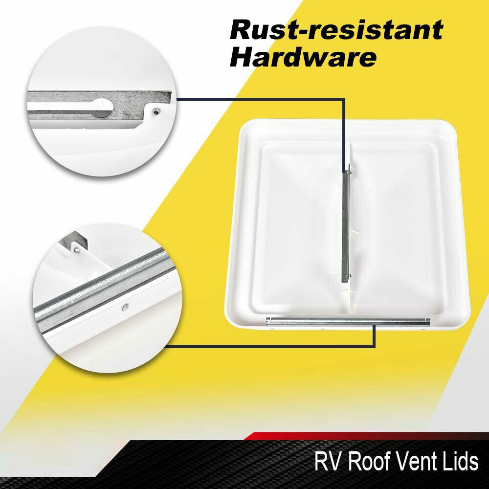 3 Pack White 14″ x 14″ Replacement Roof Vent Cover Camper RV Trailer Ventline US