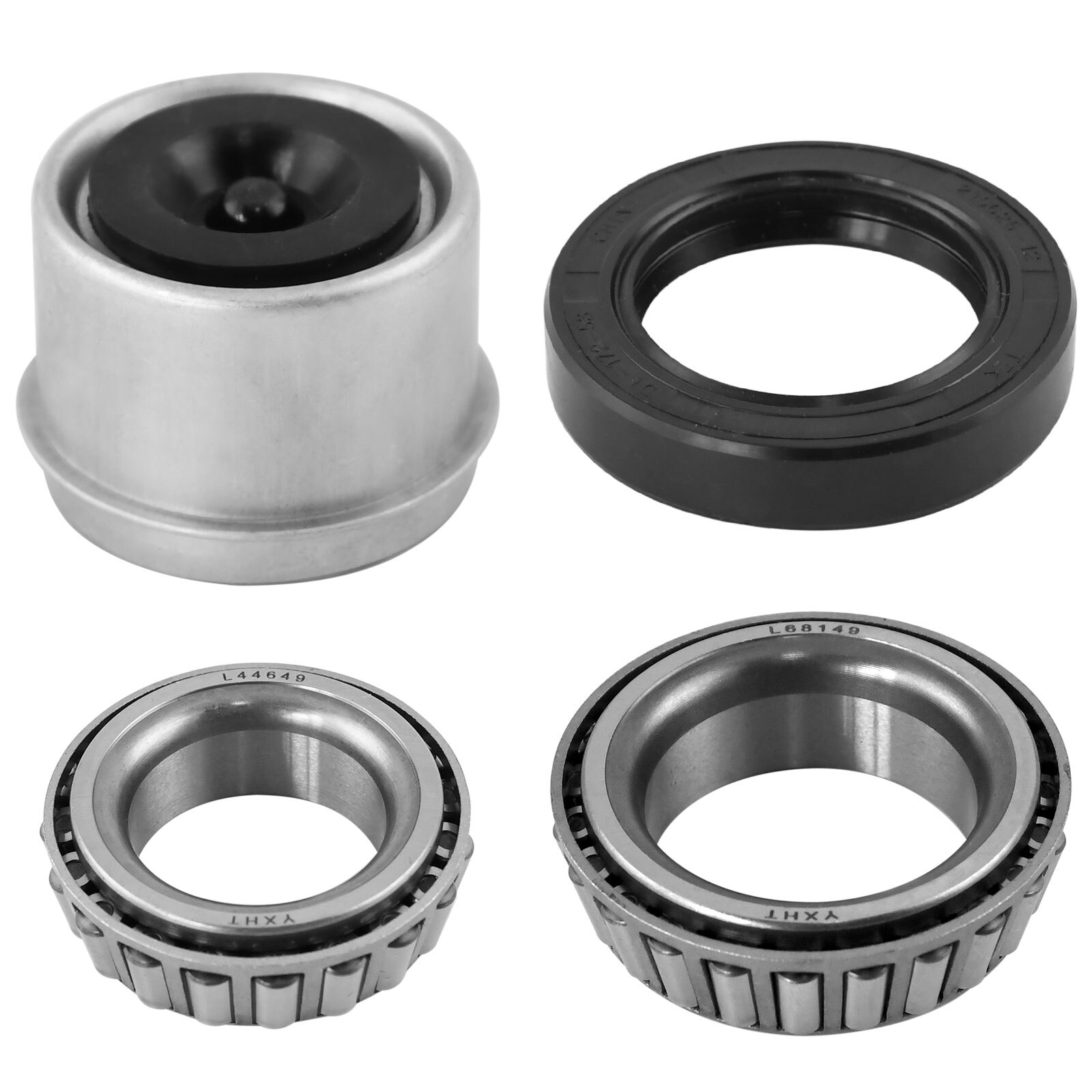 Trailer Hub Kits 5 on 5.0 For 3500 lbs Trailer Axle 5×5 5 Lugs Pack 2