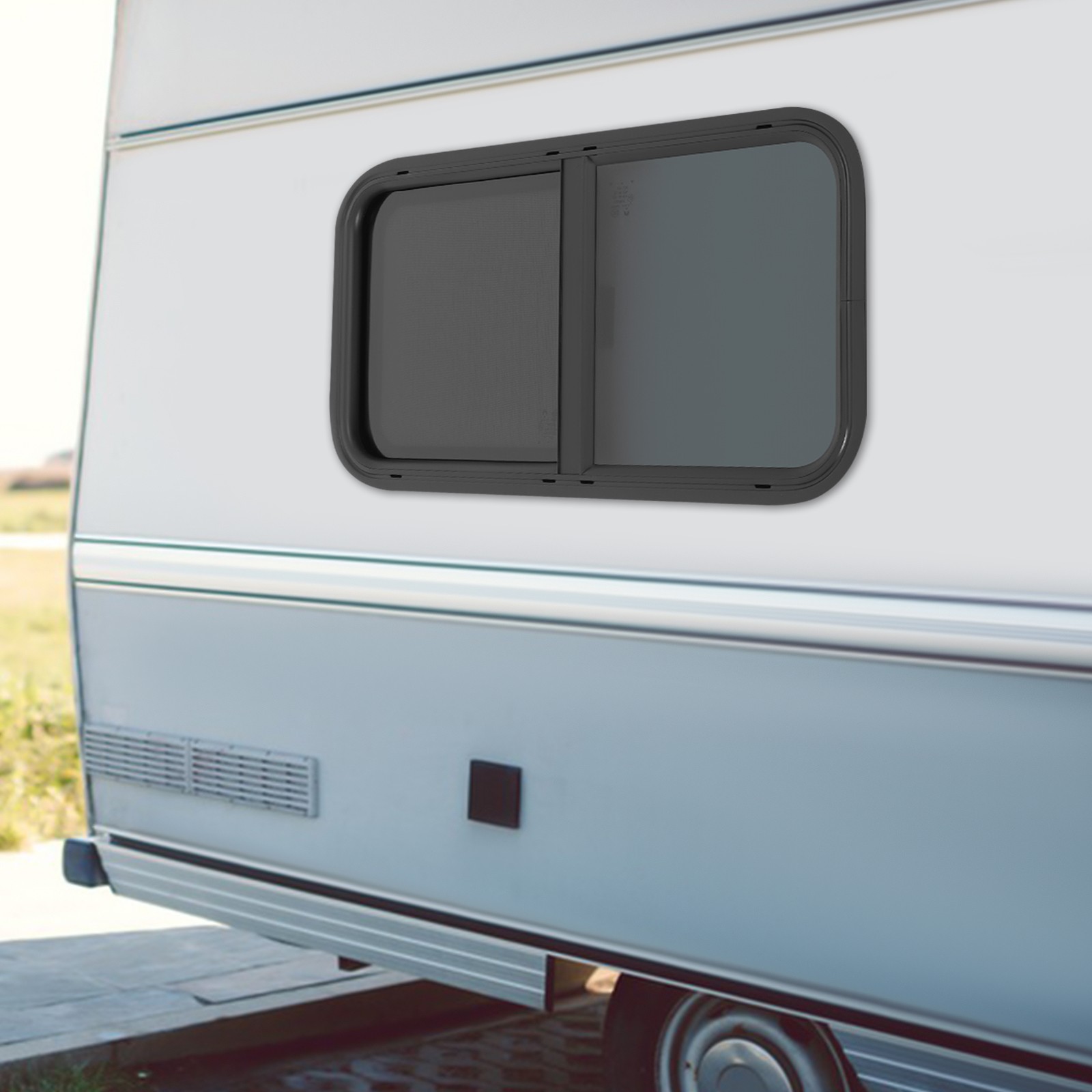 RV Horizontal Window Sliding Universal RV Window Venting Window 30 Inch*15 Inch
