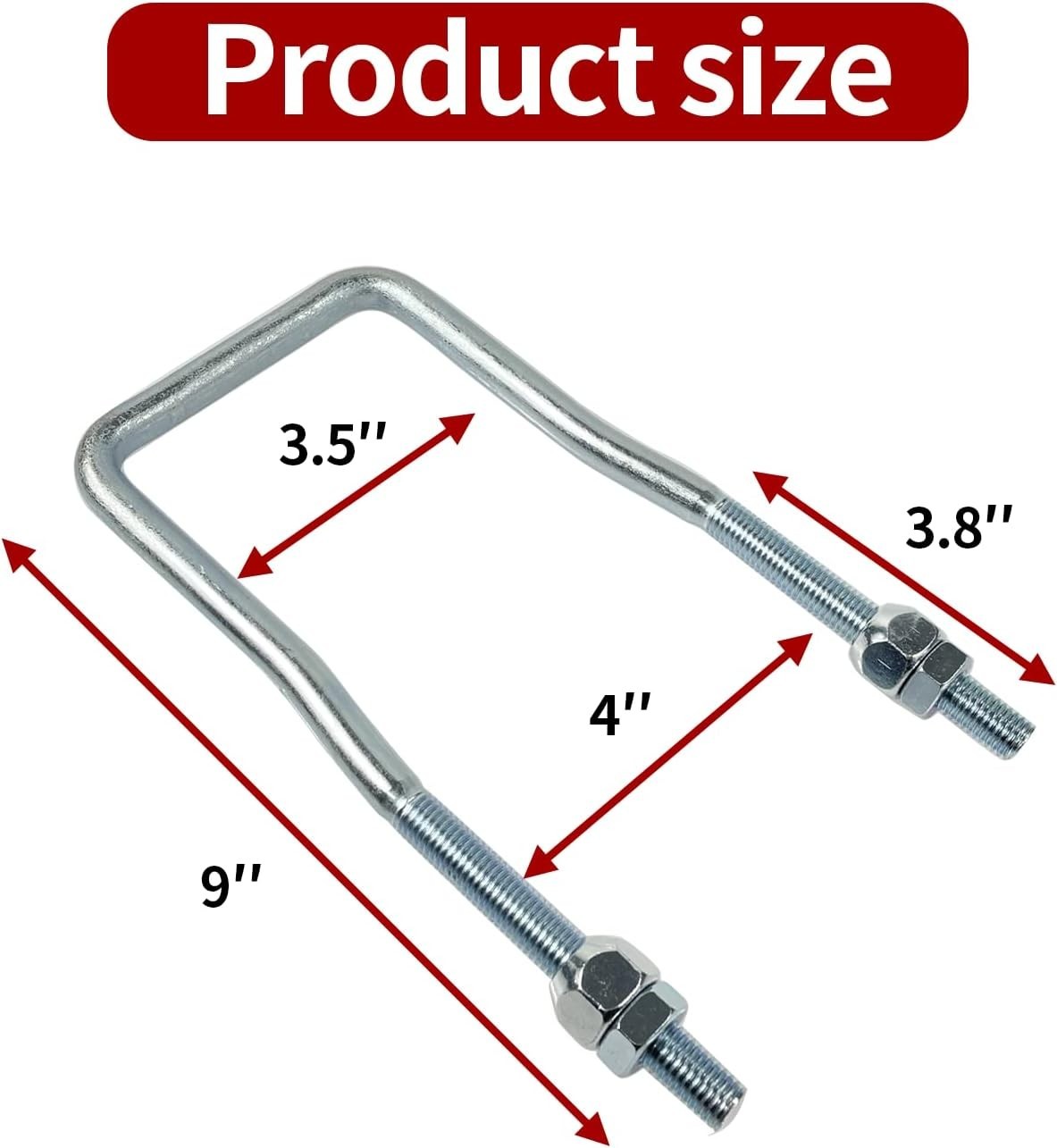 Galvanized Side Mount Spare Tire Carrier for Trailers – Fits 4/5 Lug Tires