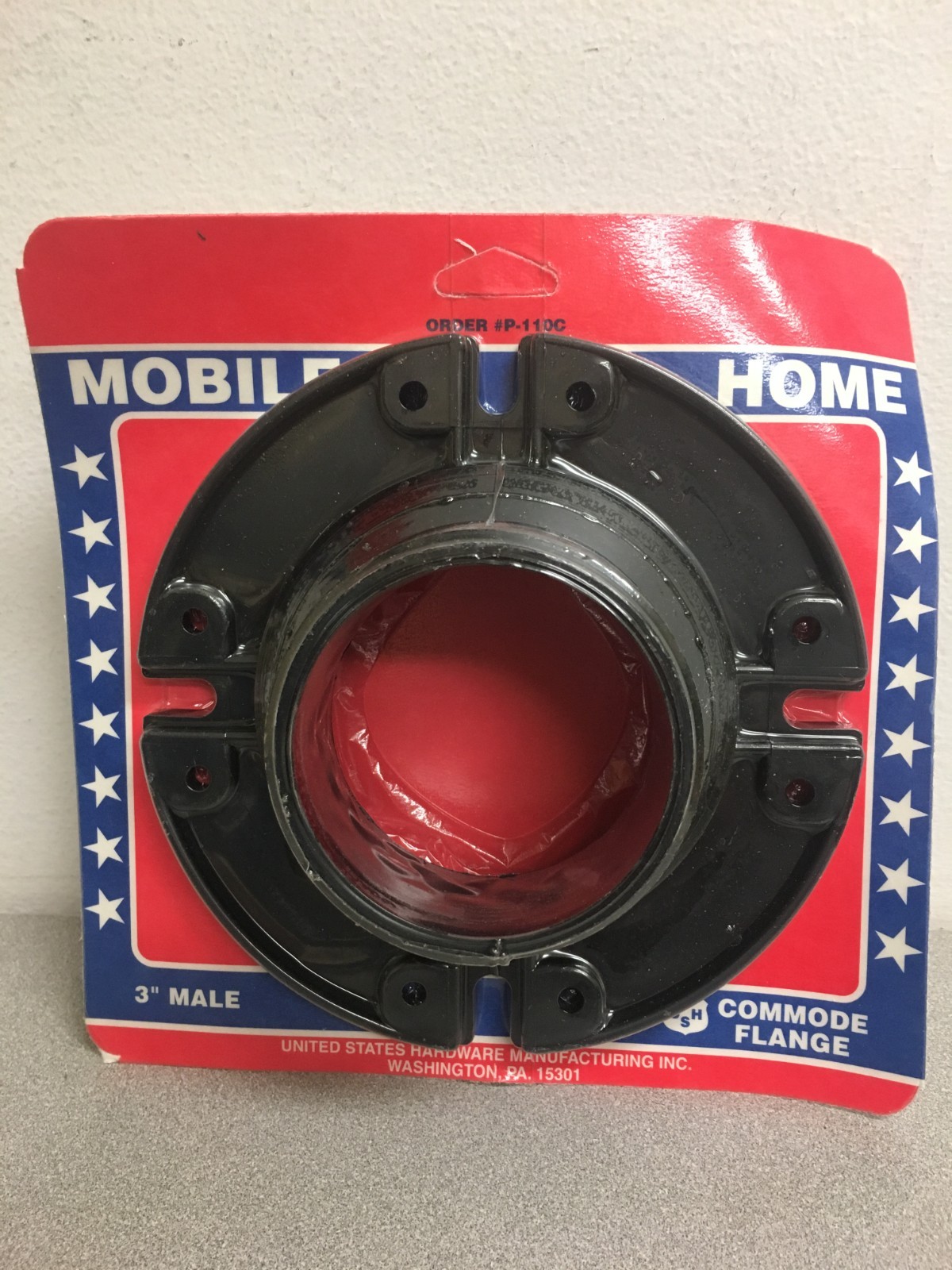 US Hardware Mobile Home Commode 3″ Flange Male P-110C
