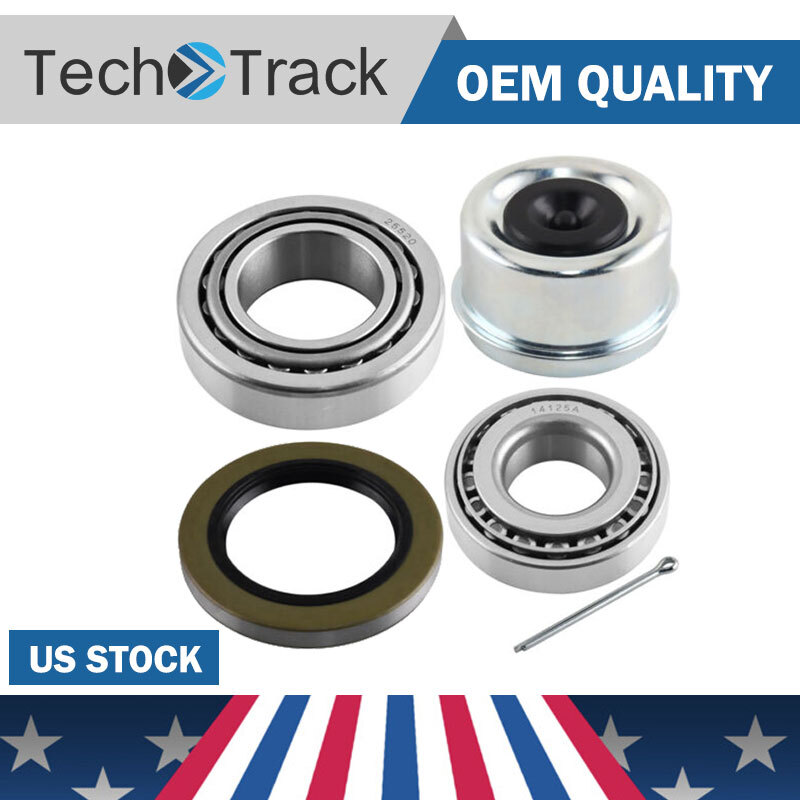 New K3-200 6k-7k lb.Trailer Kit 25580/20 14125A/14276 Bearings 10-36 Seal