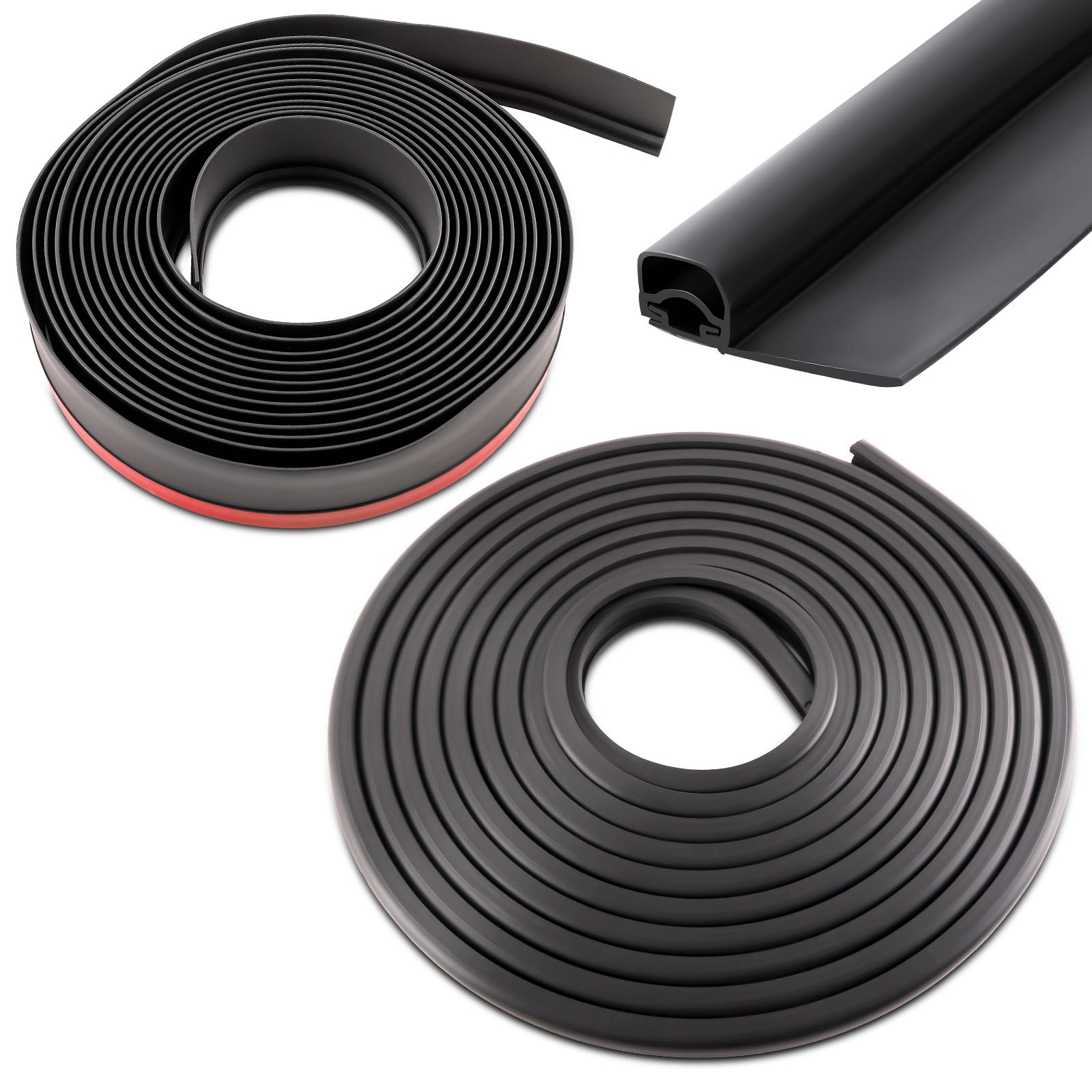 Black D-Seal Wiper + Seal Base 2pcs Set for 018-312-EKD for 018-341 EK Rubber