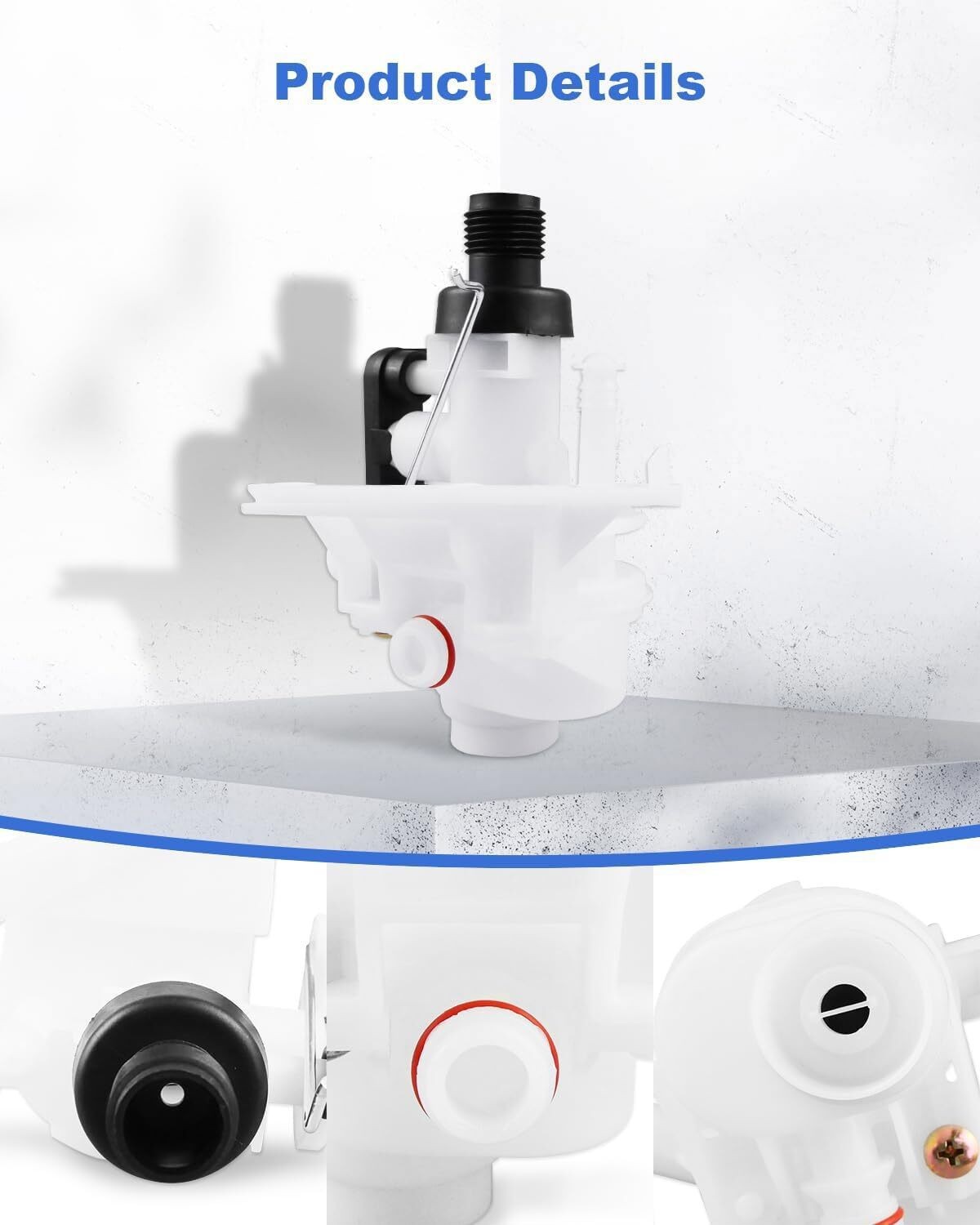 Upgraded Thetford Aqua Magic V Toilet Water Valve Replacement Part# 31705 For RV