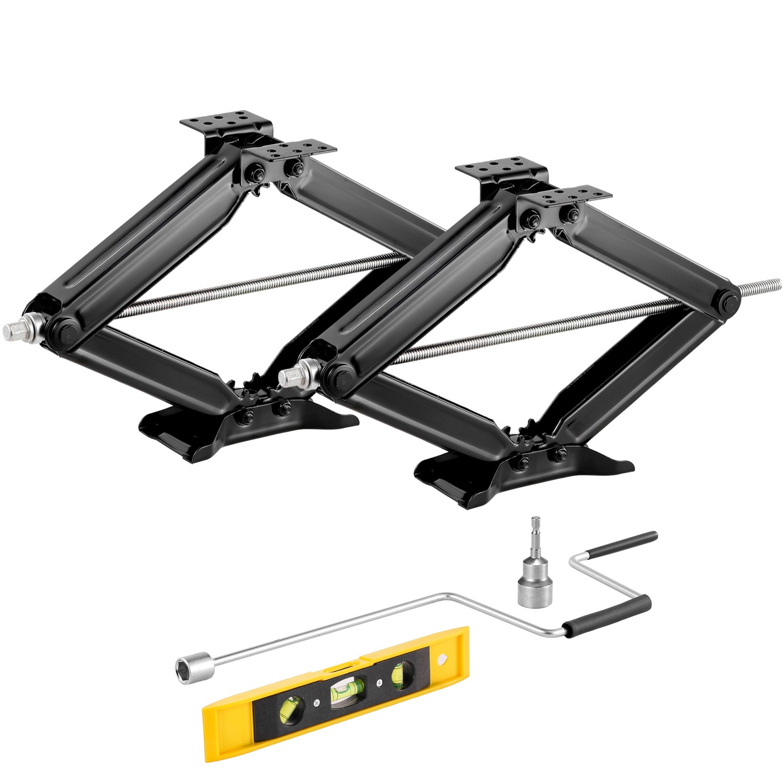 RV Scissor Jacks 9000 lbs 23.4 in Stabilizer Leveling Set of 2
