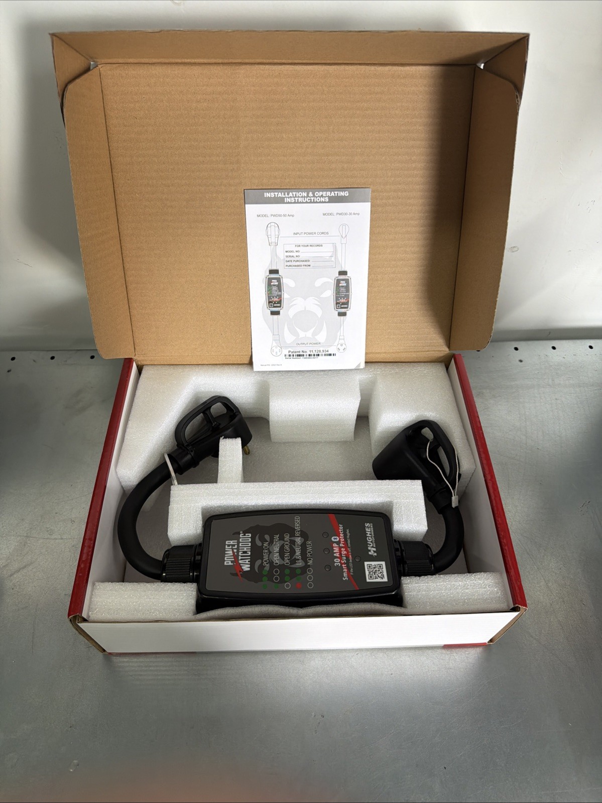 Hughes 30A Gen 1 Power Watchdog RV Surge Protector w/ Bluetooth Hardwired PWD30