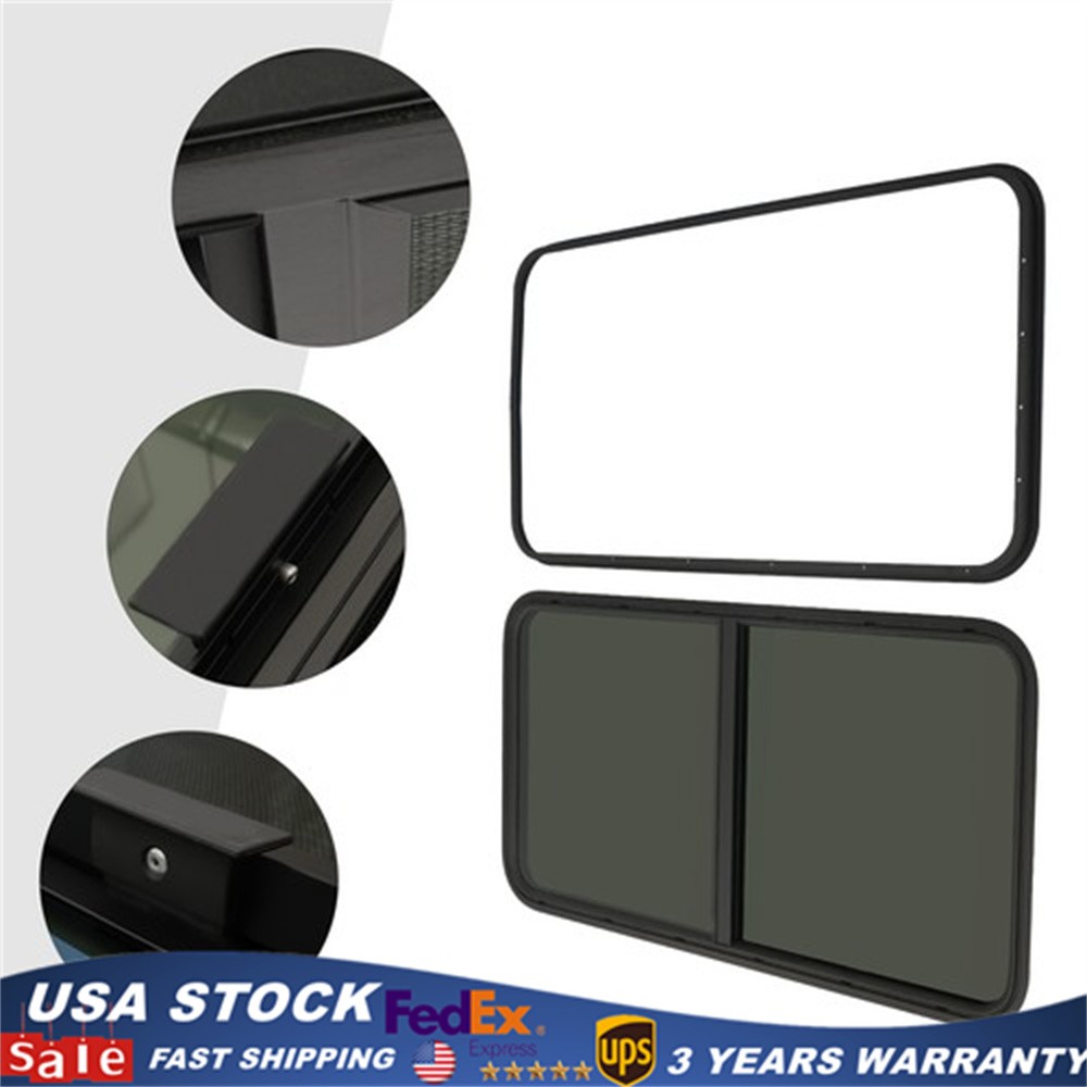RV Window Horizontal Sliding Windows Multiple Wall Thicknesses Waterproof