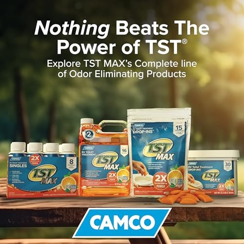 Camco TST MAX RV Toilet Treatment, 8 4 oz Bottles, 41191, Formaldehyde Free