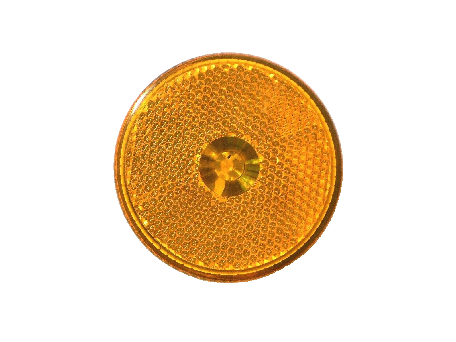 2.5″ Amber Round Reflective Sealed Clearance Marker Light 7 LED Stud Mount 2 1/2