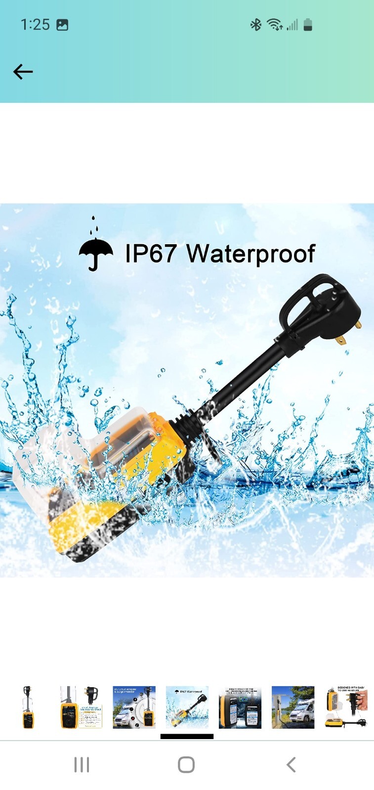 125V 3750W AC 3750 Watt 30A 30 AMP RV Circuit Analyzer Surge Protection