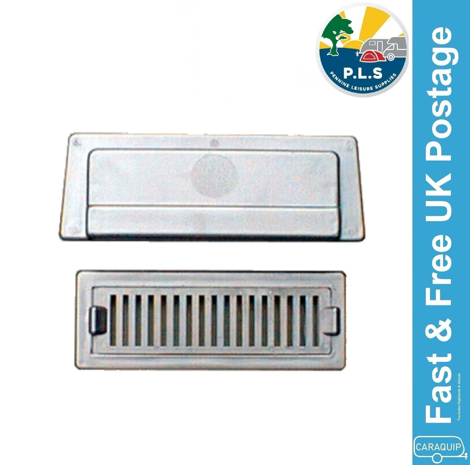 MPK External Side Wall Air White Vent 200 x 80 x 50mm Caravan Motorhome VW Boat