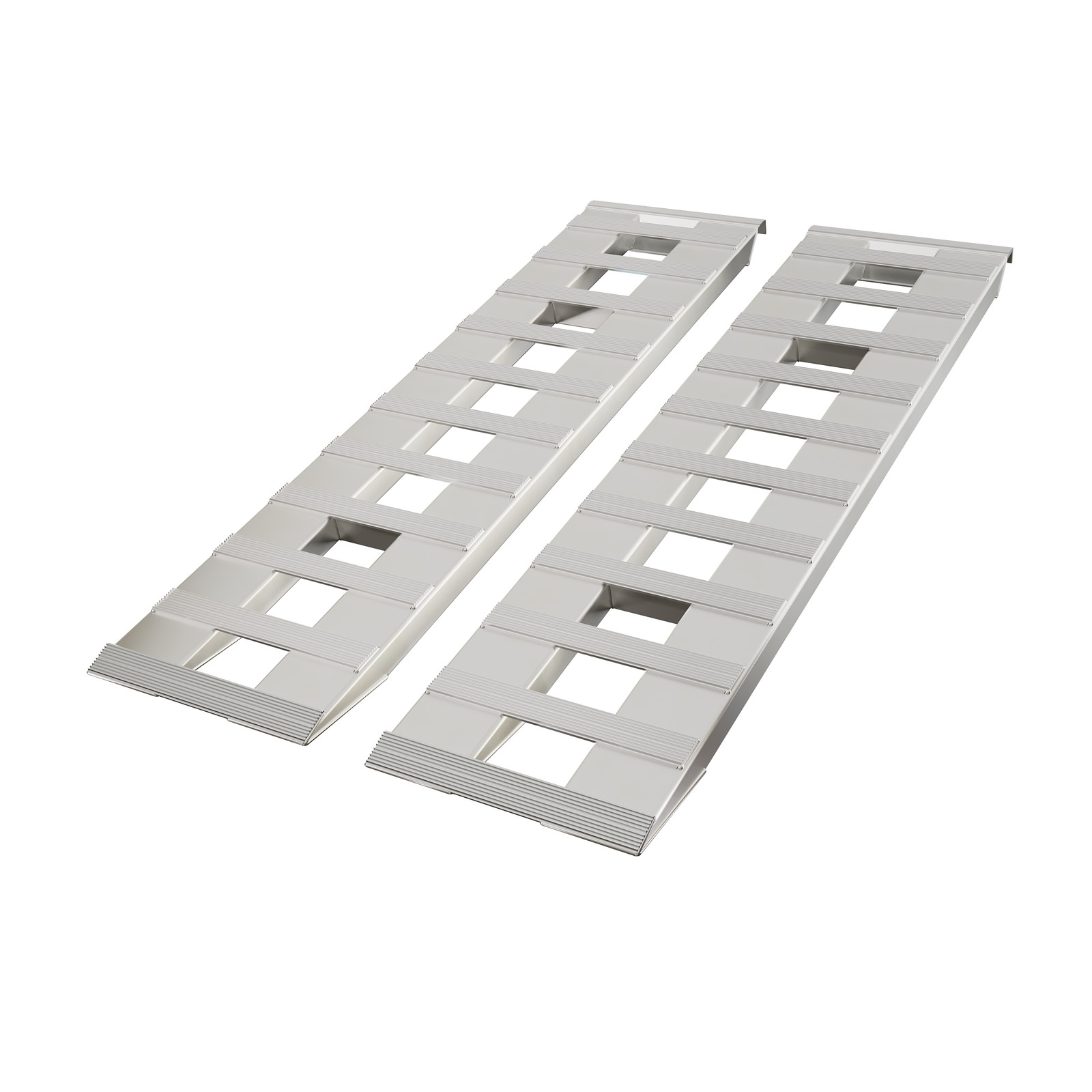 Pair For 60”X15″ Aluminum Ramps 6800 LBS Truck Car Auto Trailer Ramps Hook End
