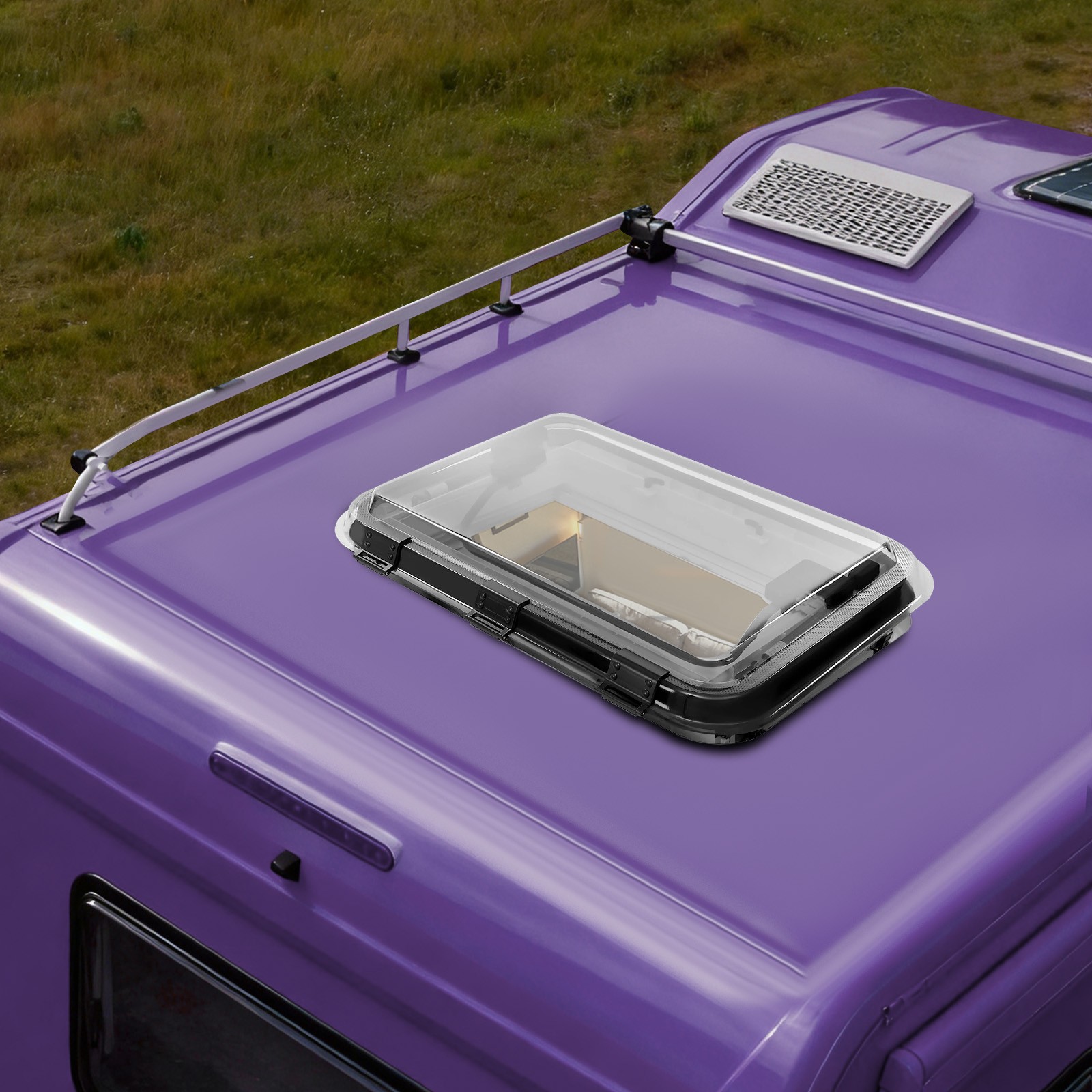 700mm*500mm Anti-UV RV Roof Vent Hatch Caravan Camper Trailer Roof Window Vent