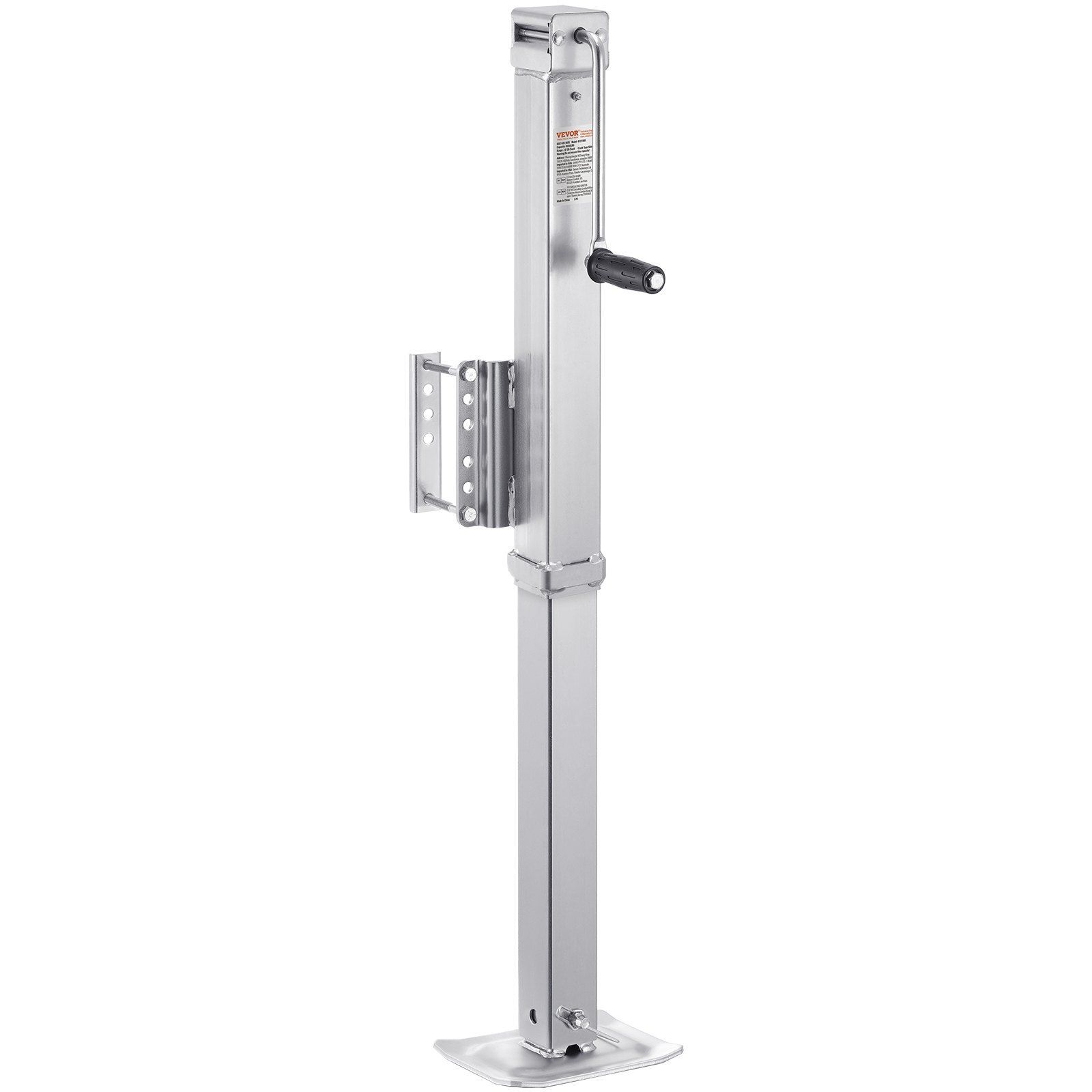 Bolt-on Trailer Jack 8000 lbs Static Load, 7.6 to 39.5 inches Lifting Range
