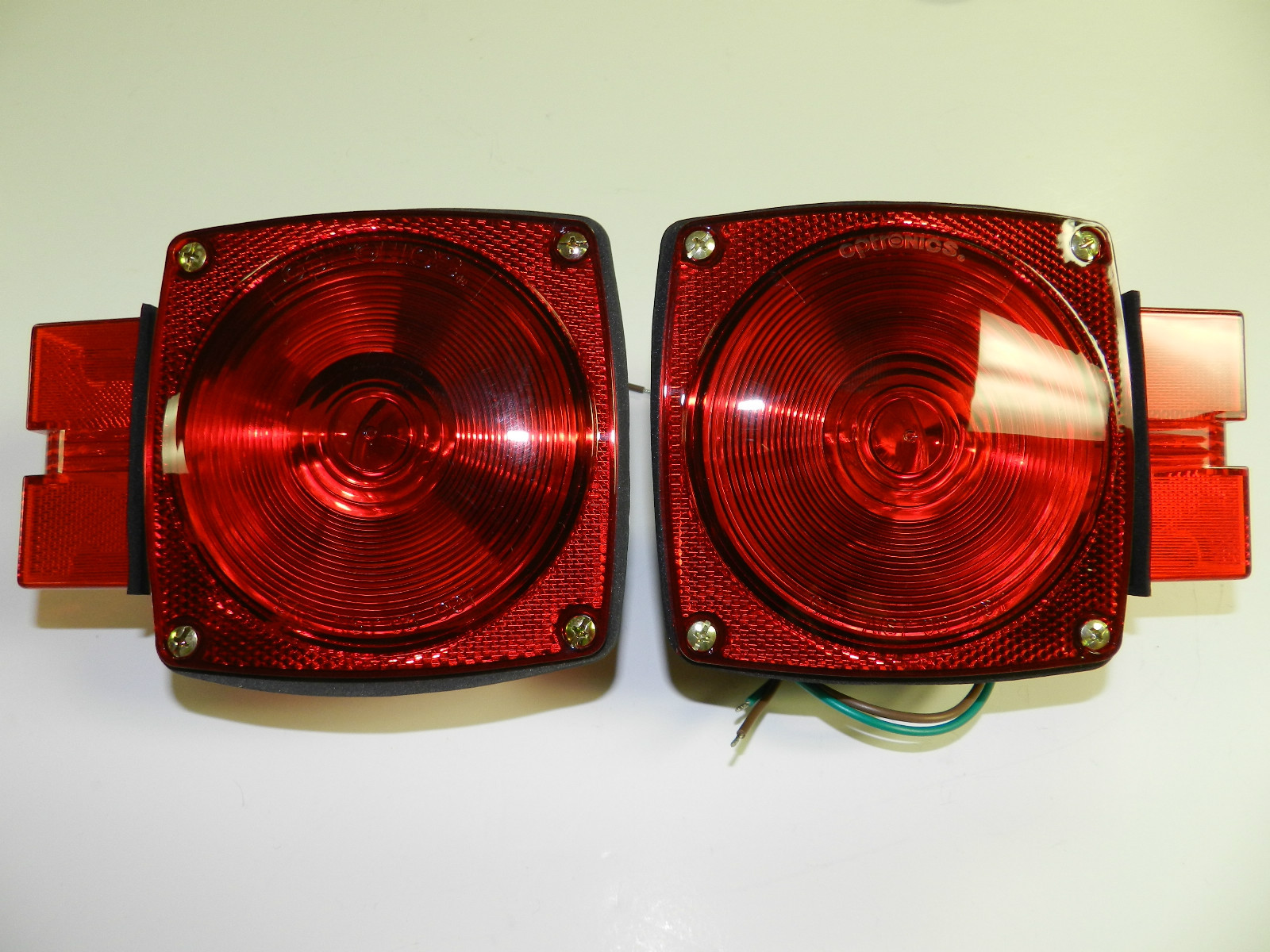 Trailer 7 8 Function Light Stop Turn Tail Light Taillight Square Red – PAIR