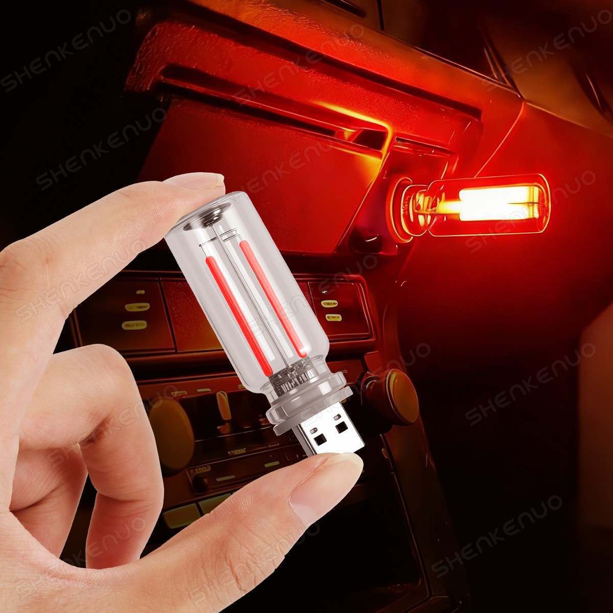 LED Night Light for Car Interior & Camping Mood Lamps 3 COLORS AVAILABLE 2pcs