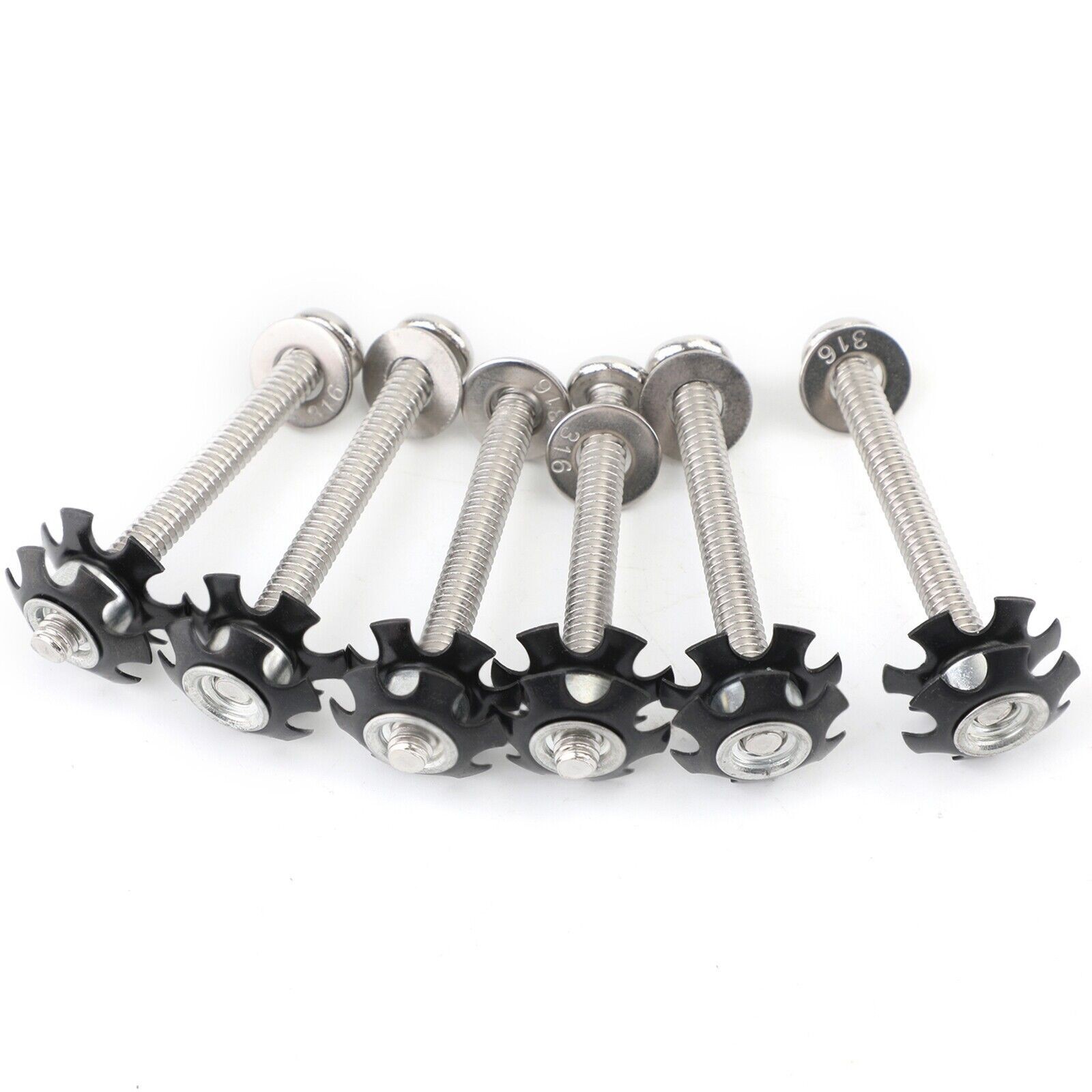 6PCS RV LADDER REPAIR KIT nuts Stainless Bunk Motorhome Parts Camper Trailer