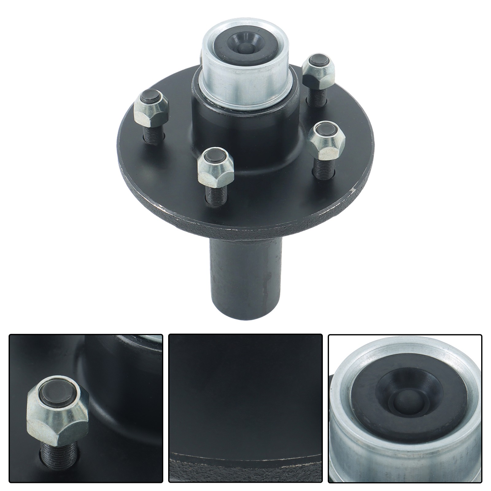 Labwork 5 on 4.5′ Trailer Hub Kit Round #84 Spindle For 3500 lbs Axle