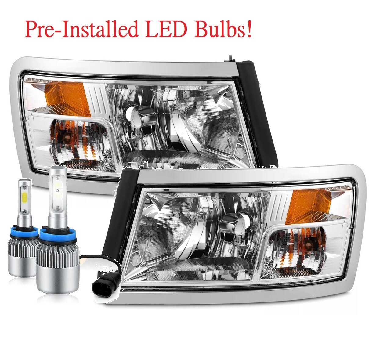 NEWMAR CANYON STAR 2014 2015 2016 2017 LED HEADLIGHTS HEAD LIGHTS LAMPS RV PAIR