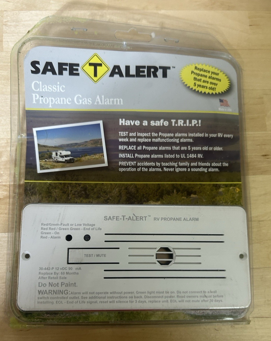 Safe T Alert Classic Propane Gas Alarm RV/Camper NEW (READ)