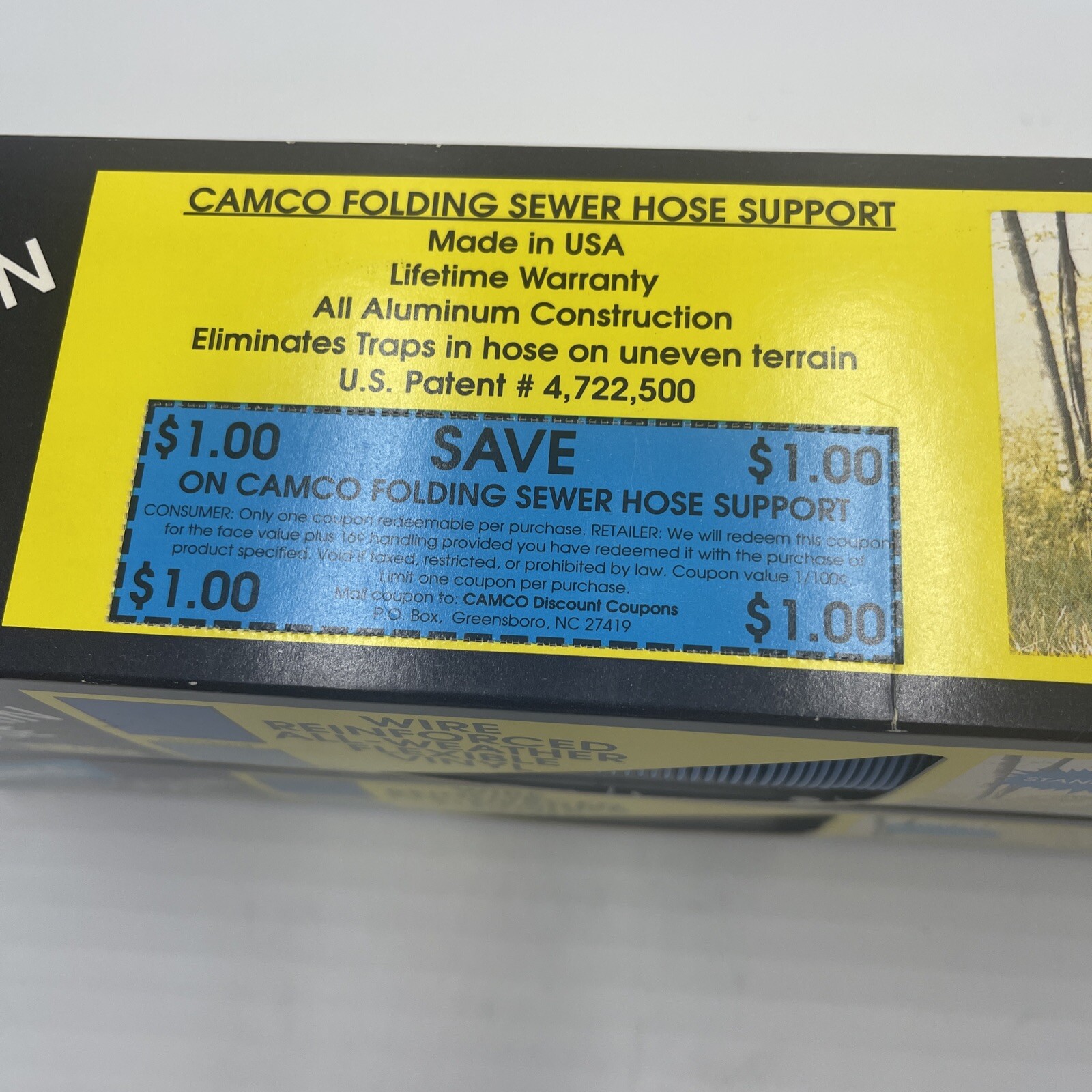 Camco 10ft. Heavy Duty RV Sani-Drain Sewer Hose / No clamps
