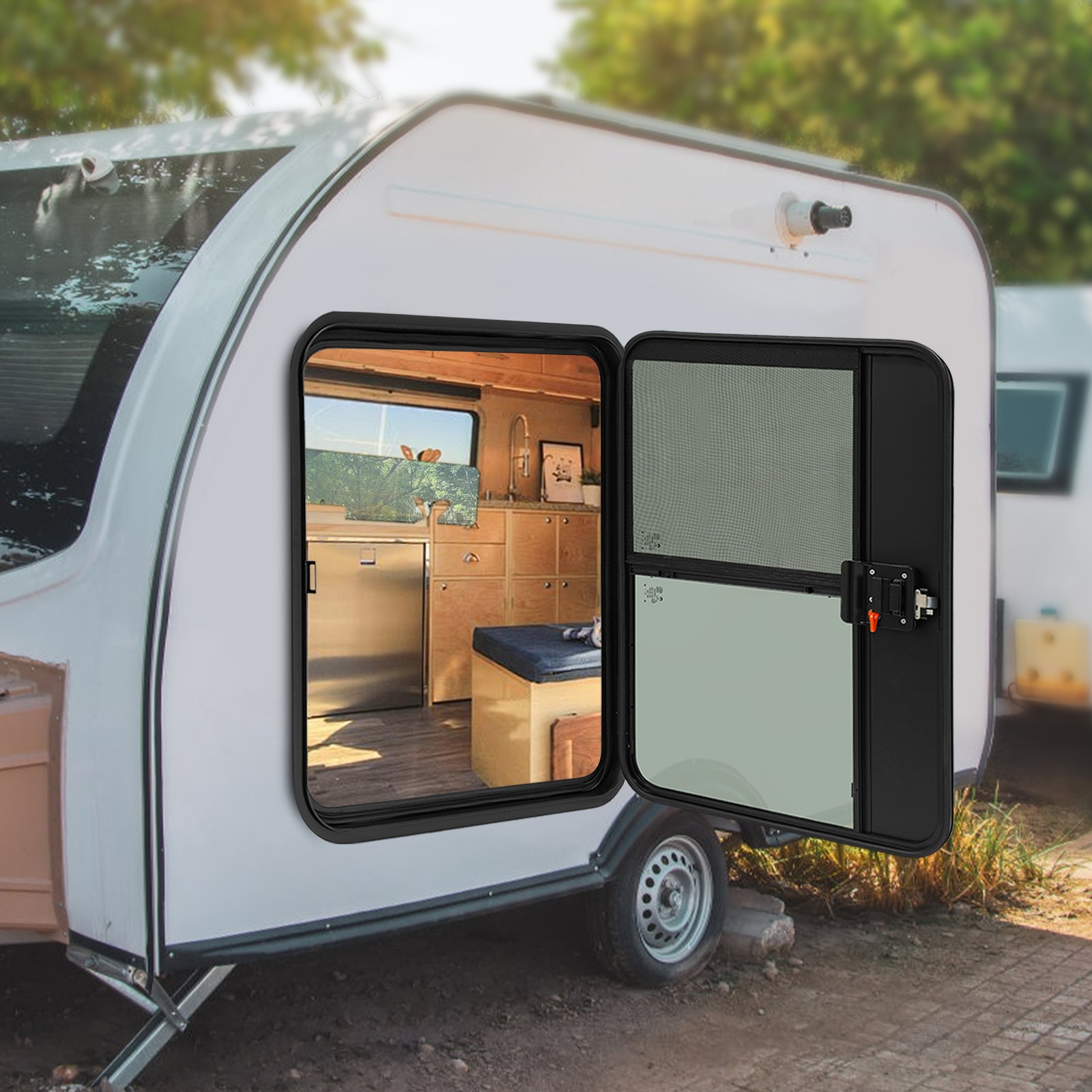 RV Camper Teardrop Trailer Door Driver Side Trailer Entry Door RV Entry Door