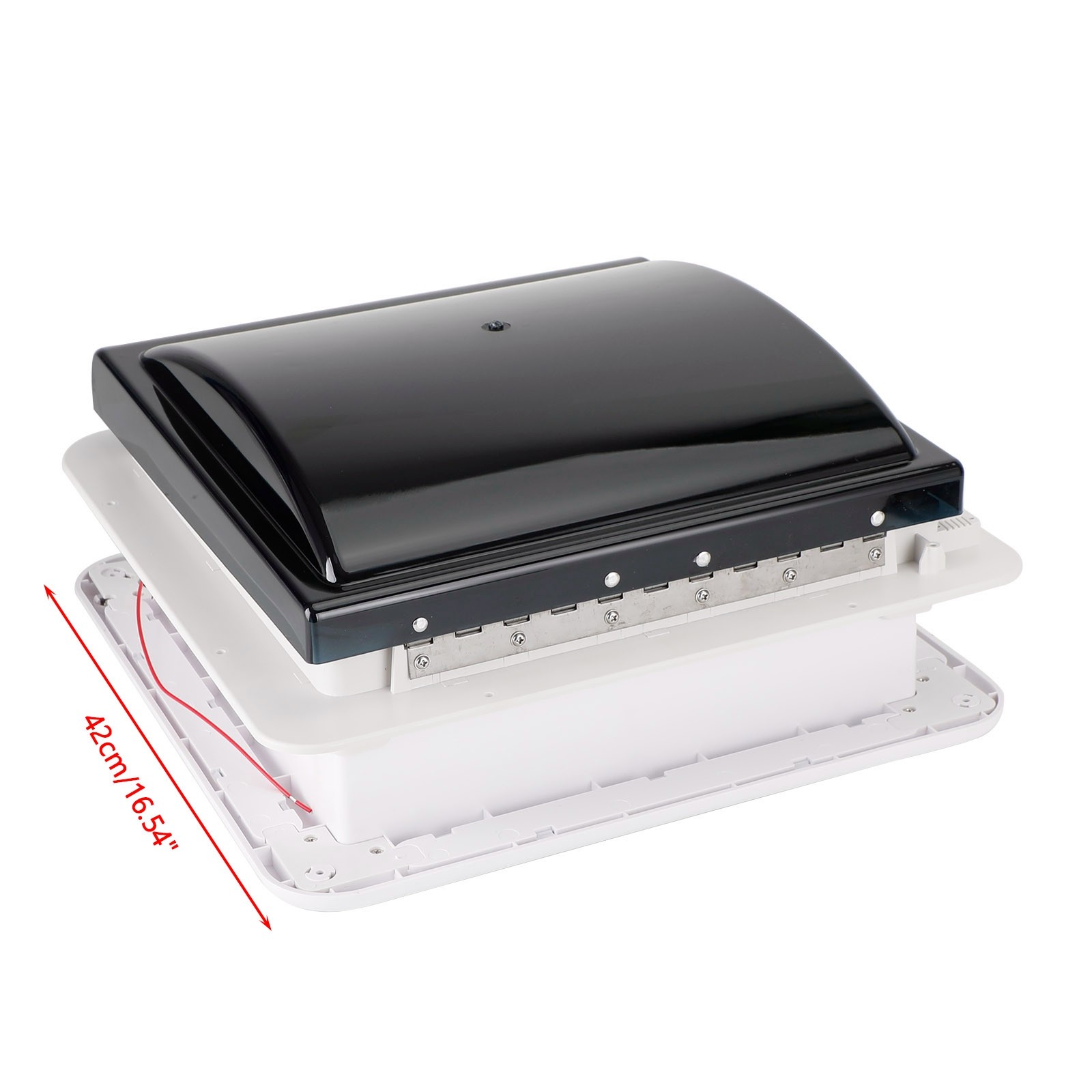 14″ RV Caravan Roof Vent Manual RV Camper Fan 12V Skylight With LED Light🏅