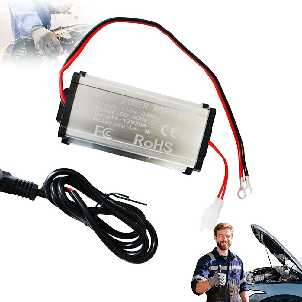 DC 12V /24V to AC 110V Adapter Air Heater Power Converter for RV, Workshops…