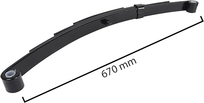 25 1/4″ Double Eye 4-Leaf Spring for Trailer – 2500lbs Axle Capacity