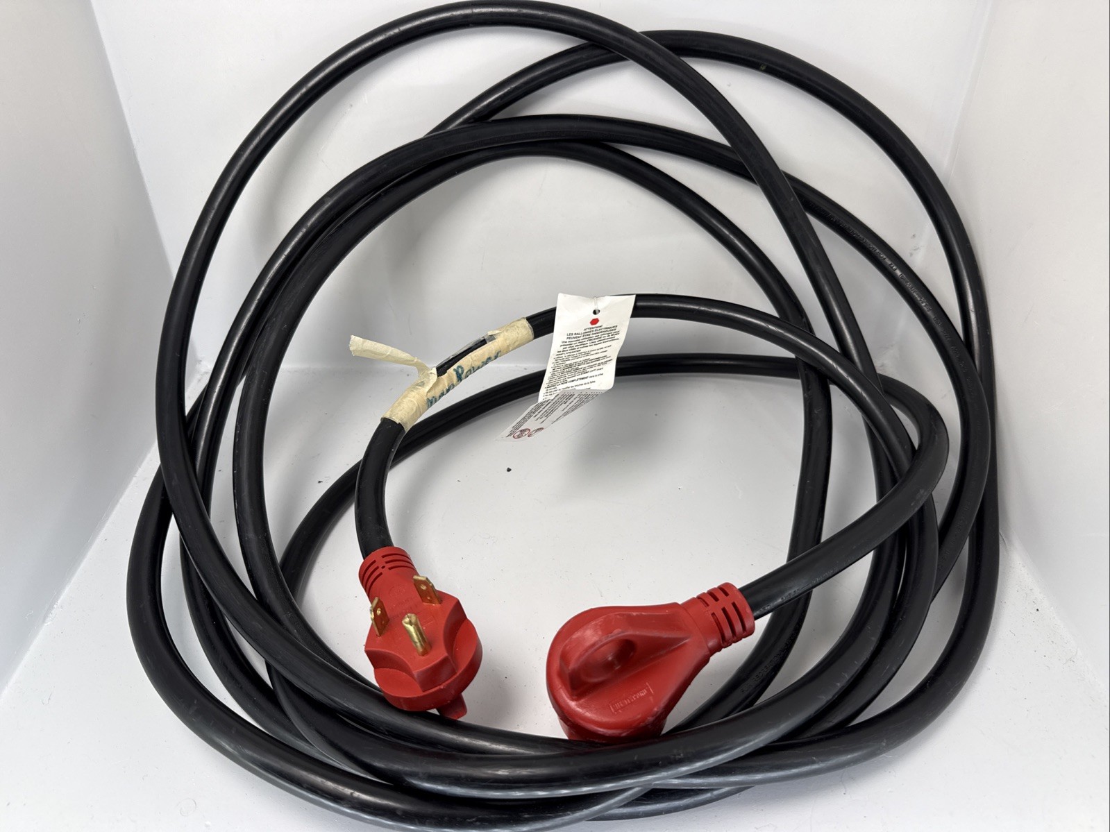 Nilight 25FT 30 Amp RV Extension Cord with Adapter 50Amp to 30Amp 10/3 Gauge