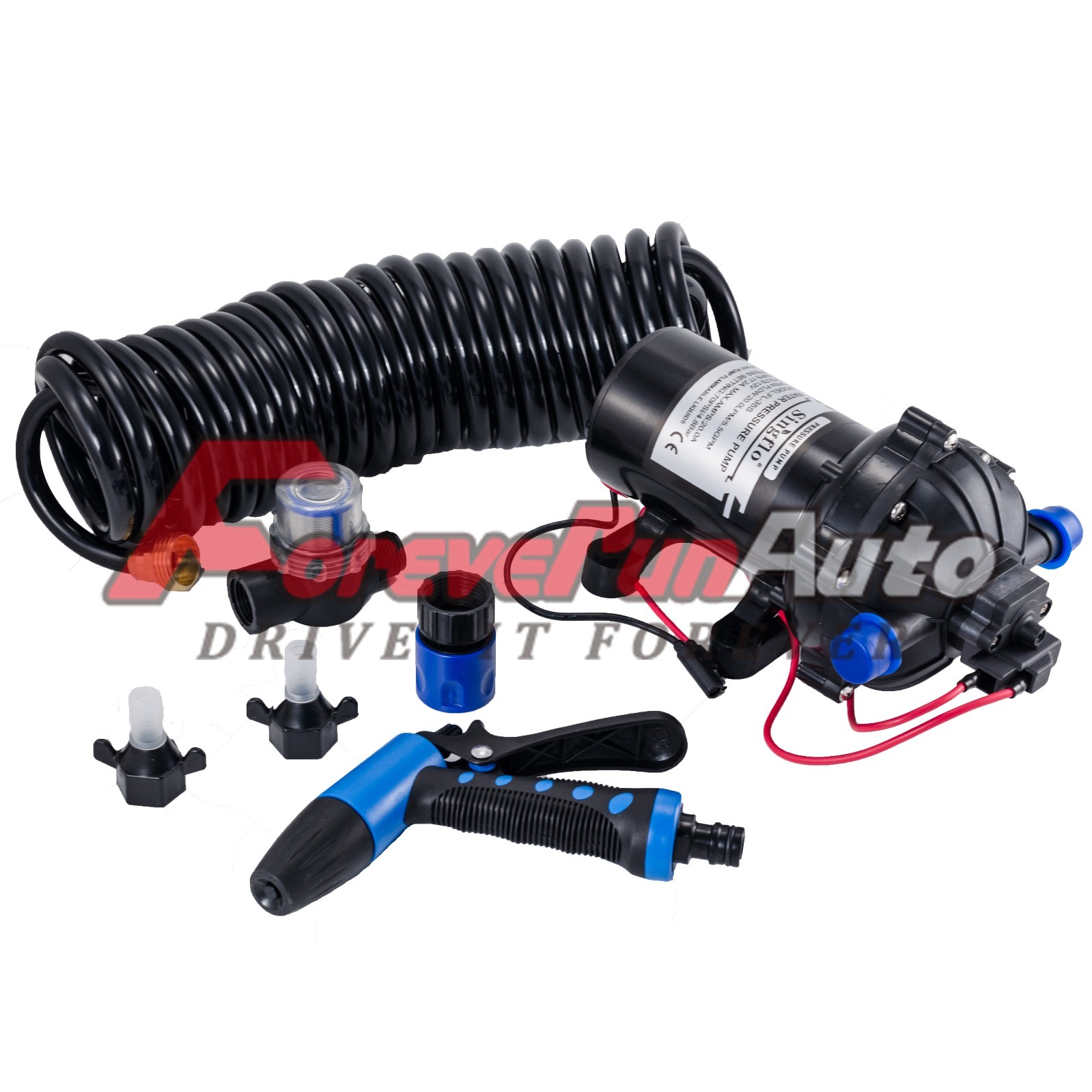 60PSI Washdown Deck Wash Pump Kit 12V 5.0 GPM for Boat Marine bb Caravan
