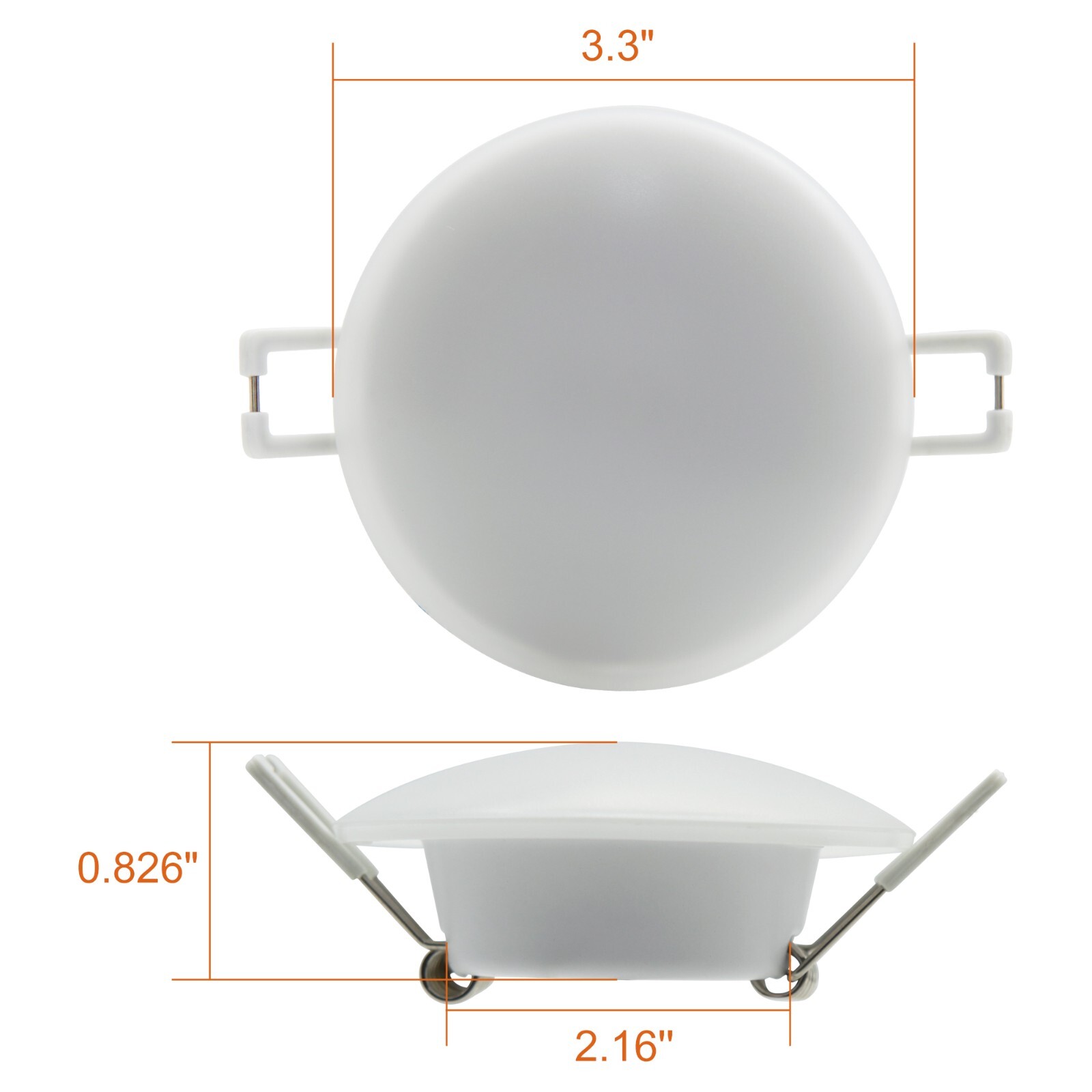 Facon 3in LED 12V Recessed Ceiling Light RV Interior Light Camper Trailer 6000K