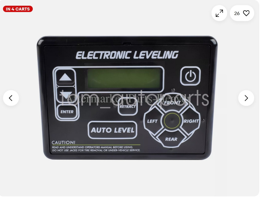 RV Ground Control Auto-Level Touchpad Button for Lippert 5th Wheel 421484