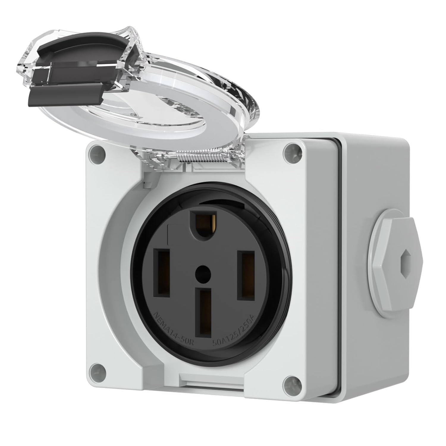 NEMA 14-50R Outlet,50Amp RV Power Outlet Box 125/250Volt,Outdoor dustproof