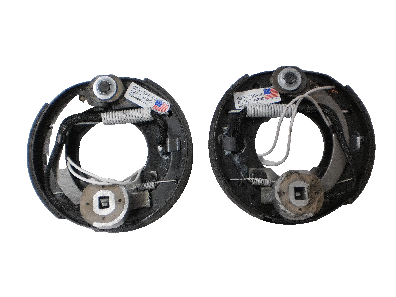 2 -DEXTER Complete Electric Trailer Axle Brake 7″ x1.25 Backing Plates 2000#2200